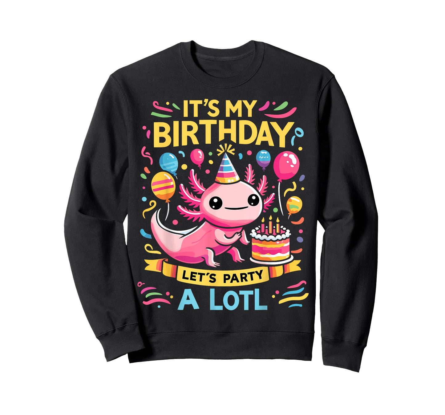 Axolotl Fun Party Kawaii Axolot Birthday T-Shirt