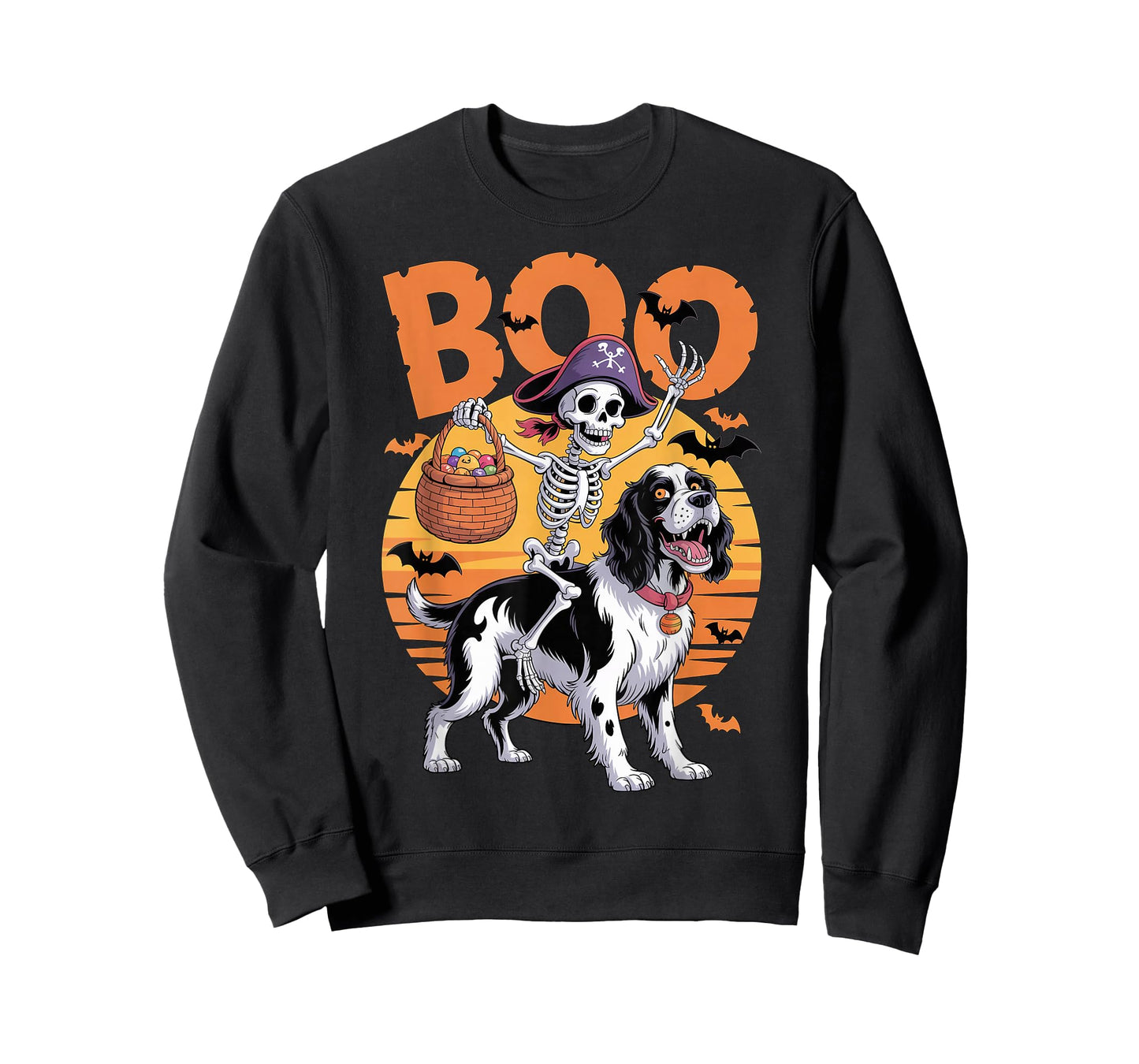Spooky Springer Costume English Springer Spaniel Halloween T-Shirt