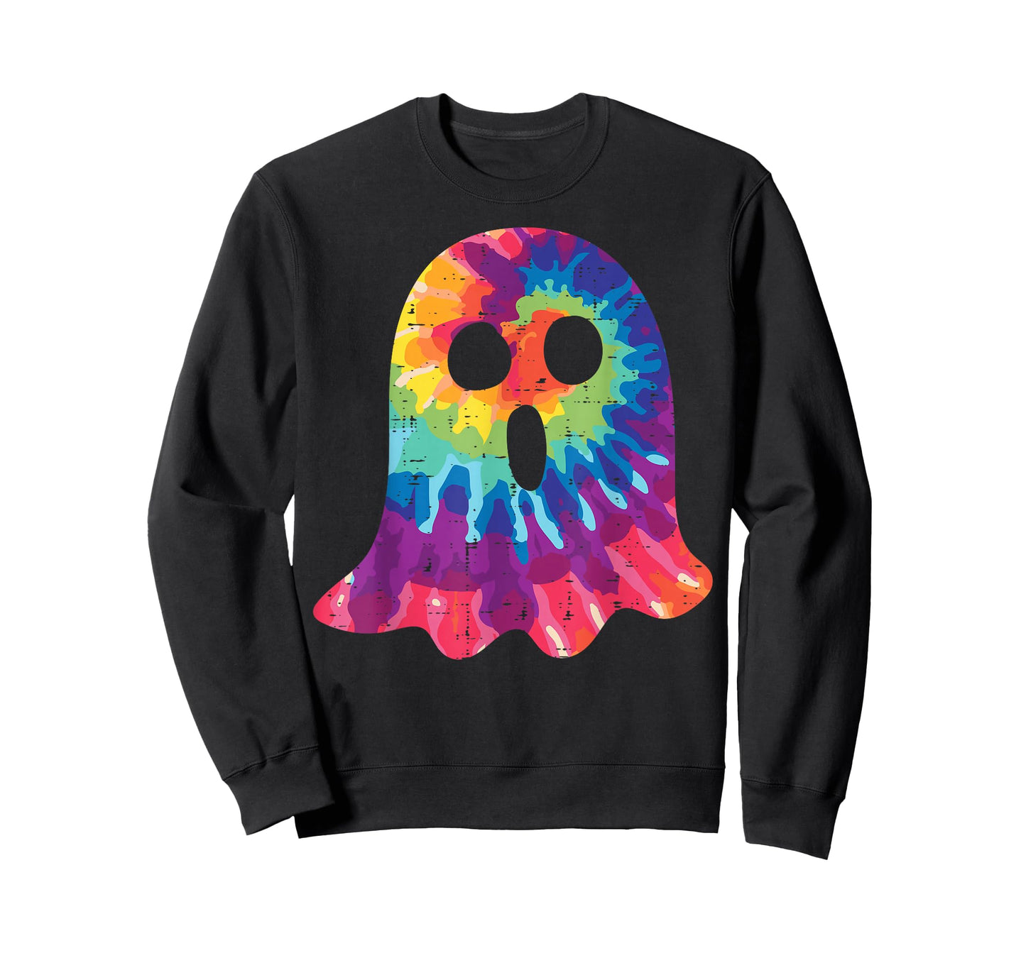 Halloween Ghost Tie Dye Retro Hippie Costume Men Women Kids T-Shirt