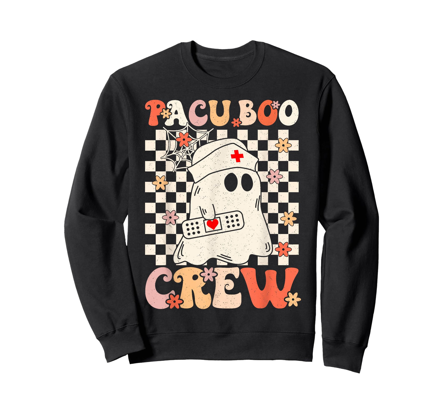 Pacu Boo Crew Ghost Pumpkin For PACU Nurse Halloween T-Shirt