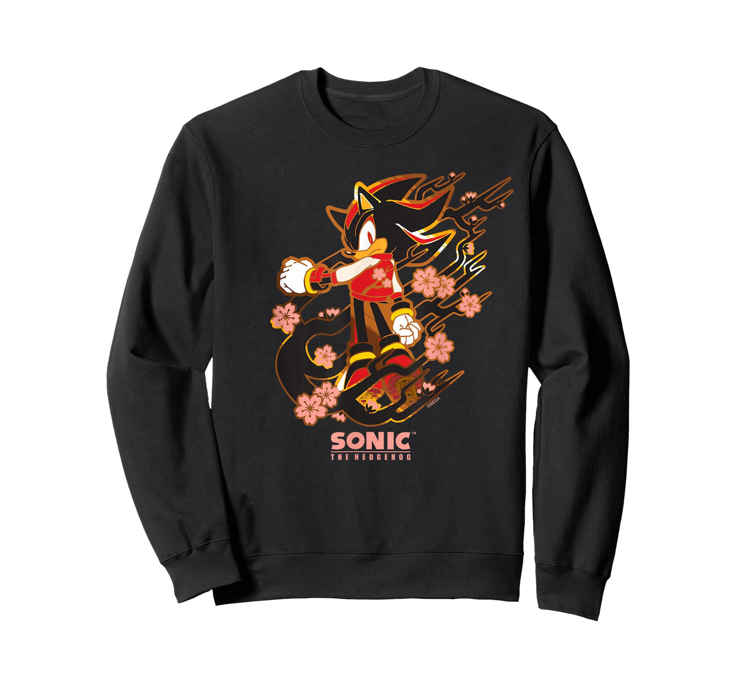Sonic the Hedgehog - Shadow with Cherry Blossoms T-Shirt