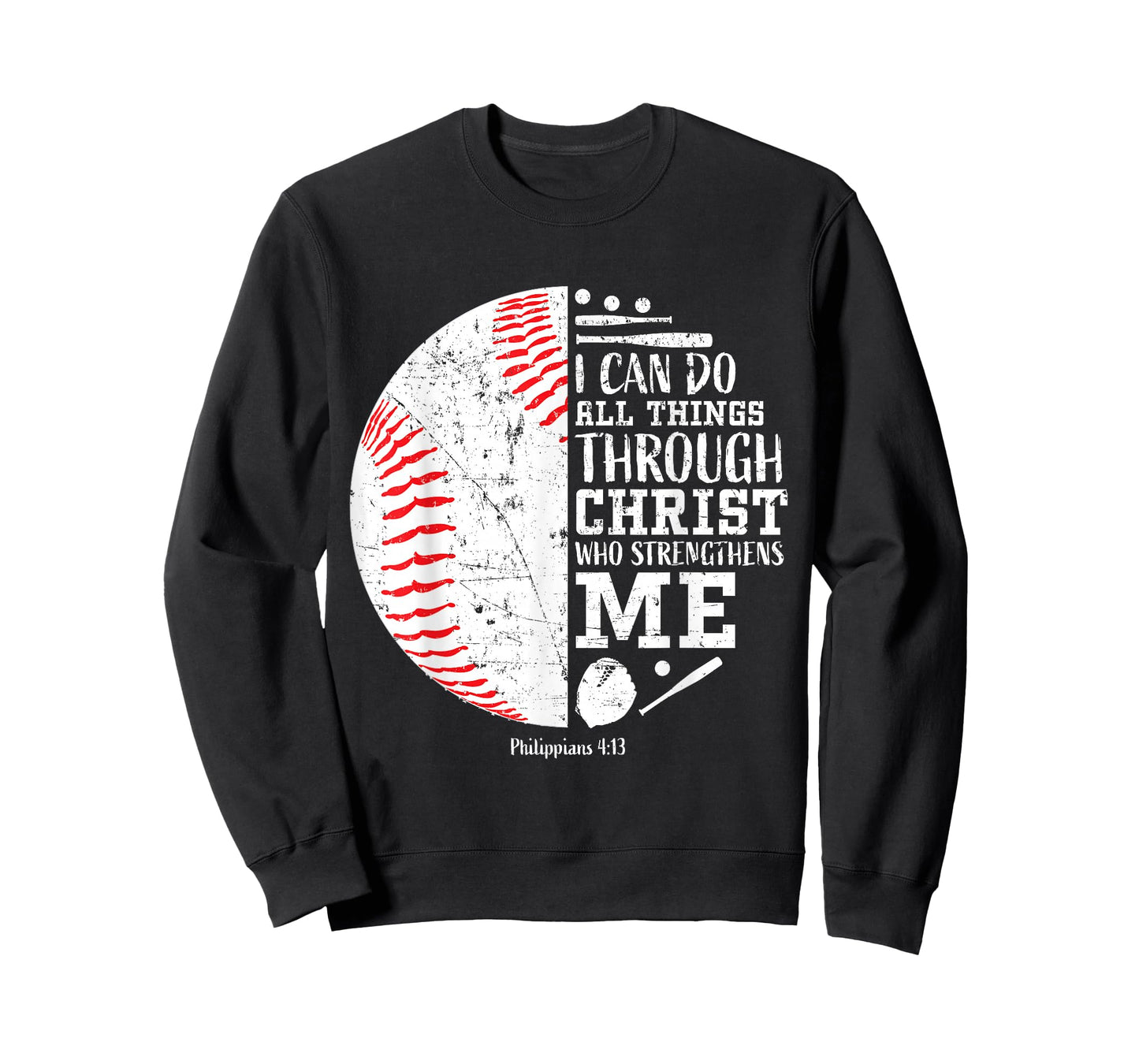 Christian Baseball I Can Do All Things Religious Verse Gifts T-Shirt