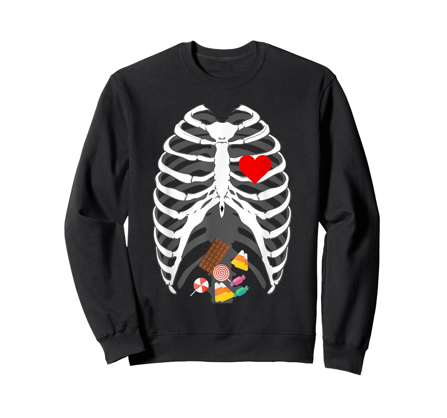 Halloween skeleton X-Ray Candy Belly funny Halloween costume T-Shirt