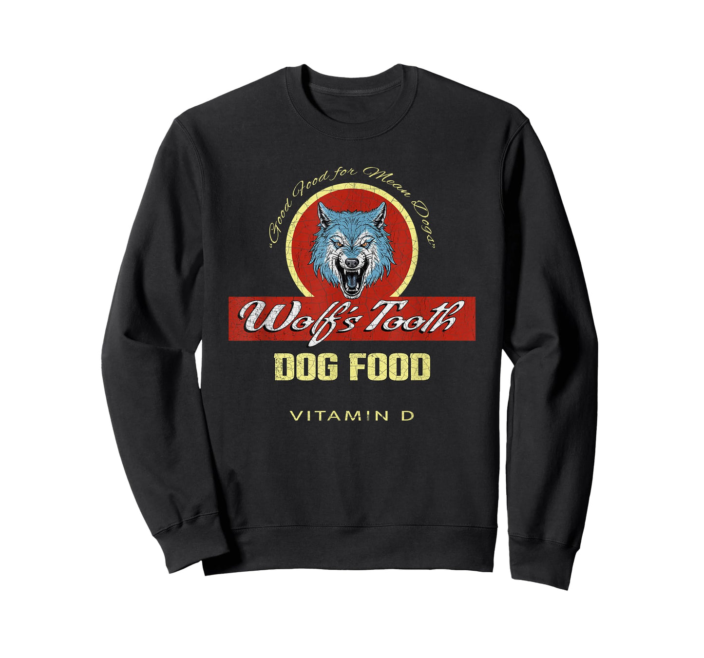 Wolf's Tooth Dog Food | Classic Hollywood Movie Distressed T-Shirt