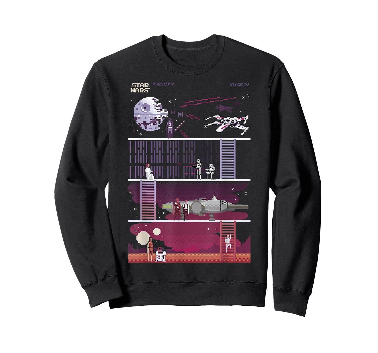 Star Wars Retro Video Game Theme T-Shirt