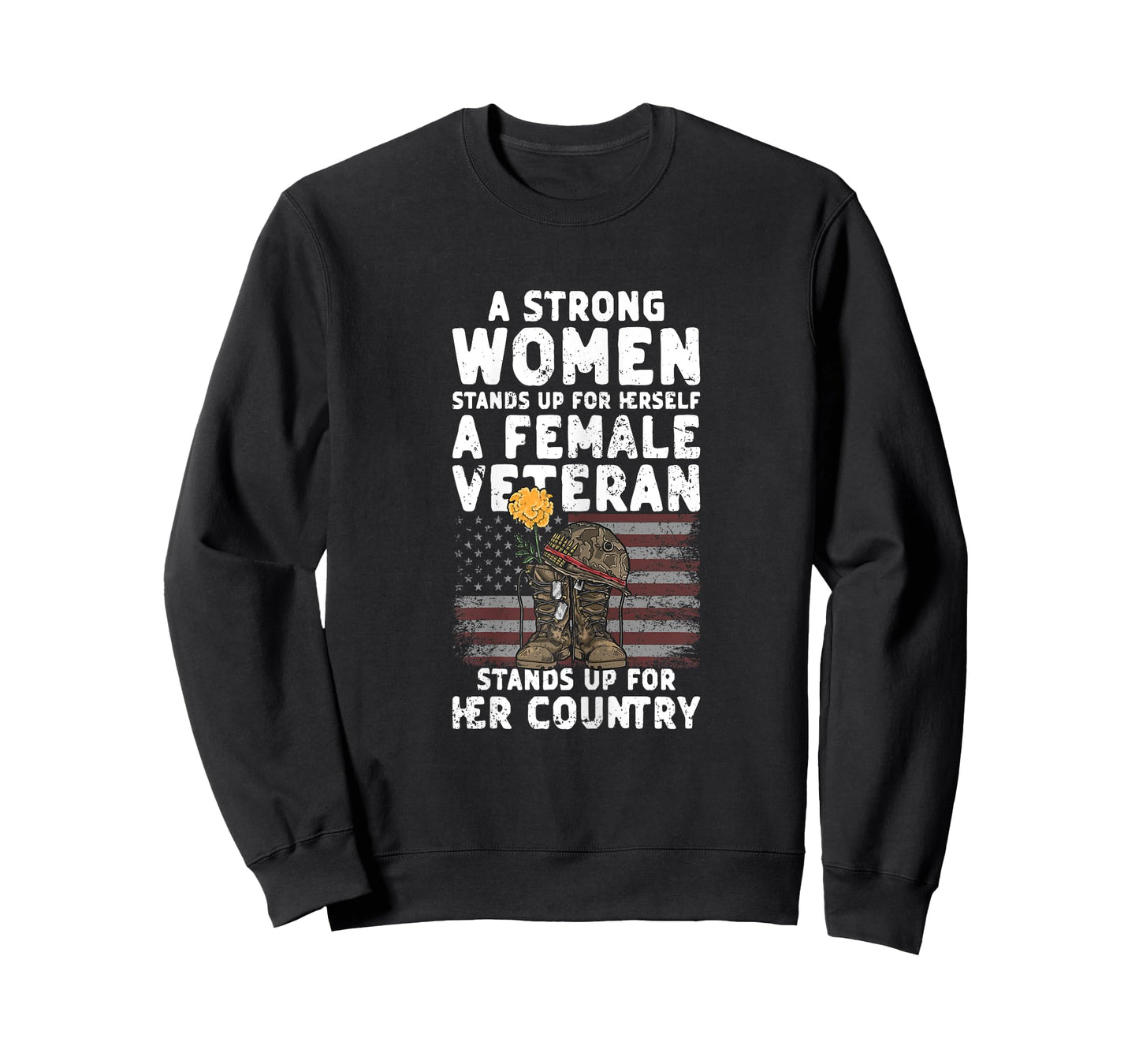 Veteran Women Female Soldier Veterans Day Patriotic T-Shirt