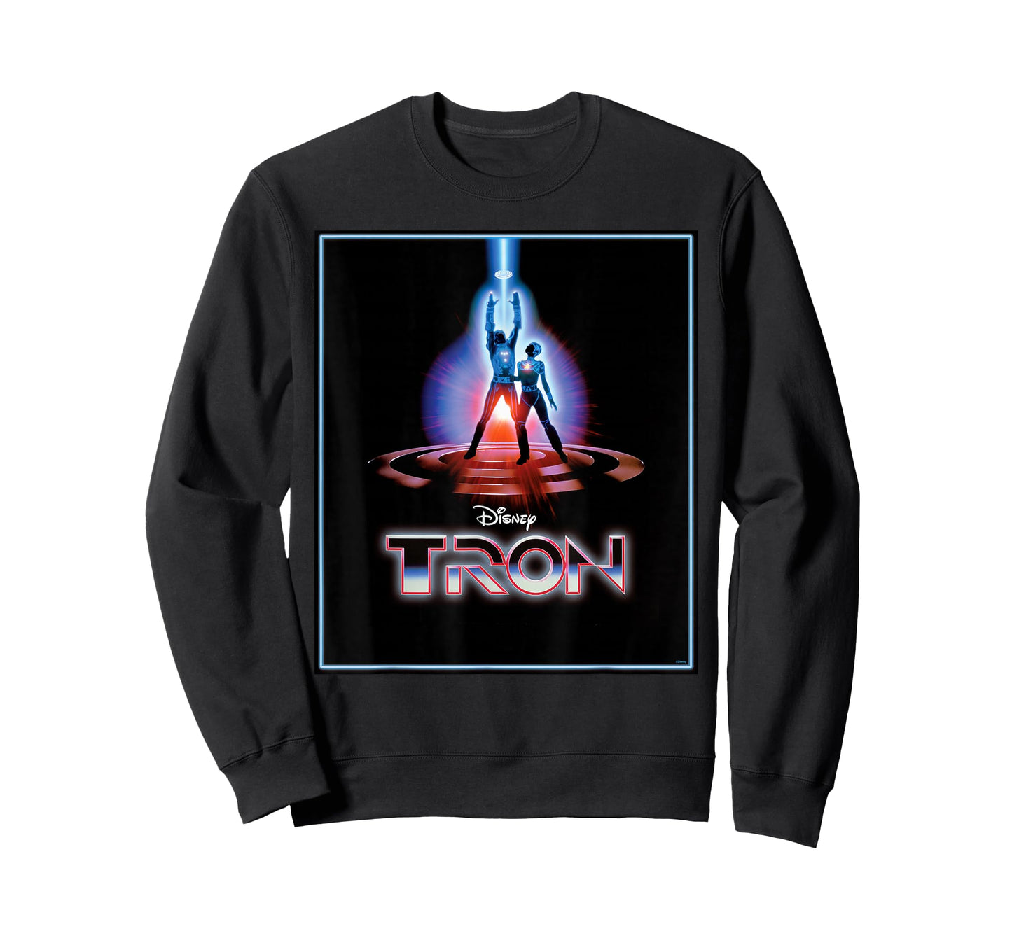 Disney TRON Official 1982 Original Movie Poster Art and Logo T-Shirt