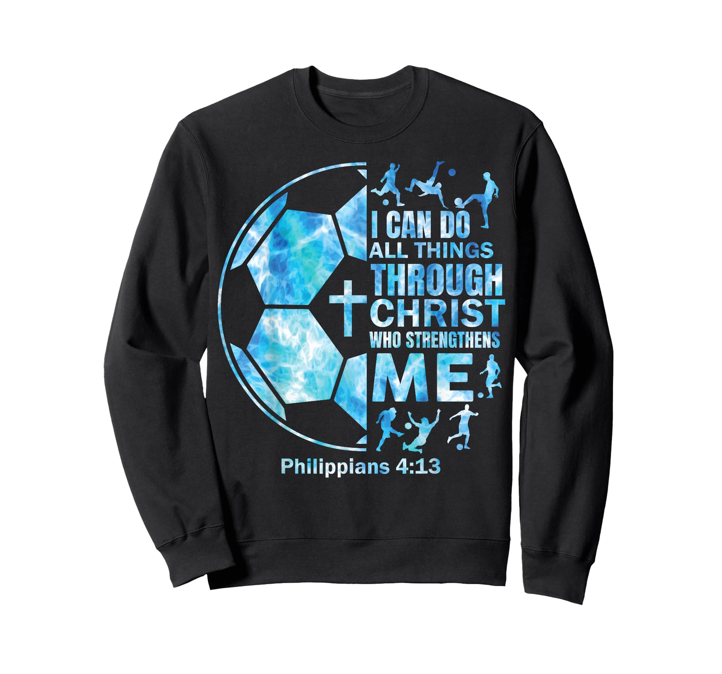 Boys Soccer Christian Shirt I Can Do All Things Religious T-Shirt