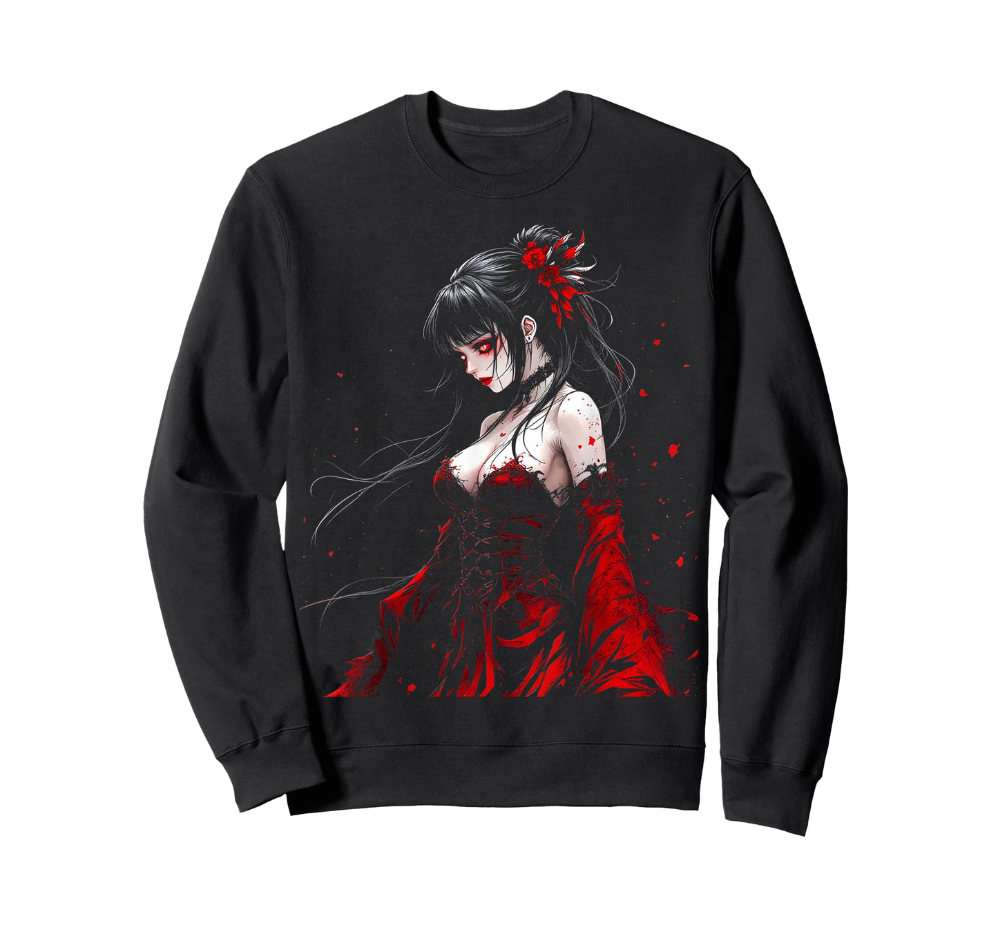Horror Anime Manga Tee I Gothic Outfit I Japanese Chibi Girl T-Shirt