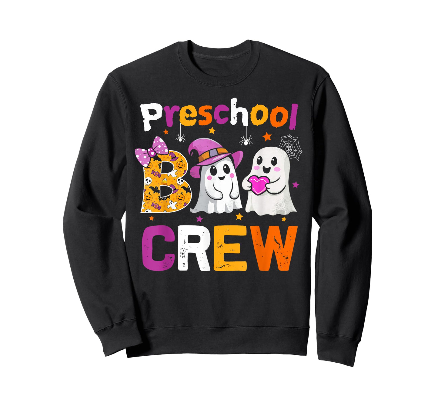 Preschool Boo Crew Funny Preschool Halloween Teacher Kids T-Shirt