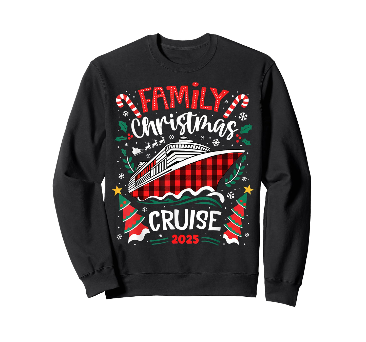 Family Christmas Cruise 2025 Family Matching Merry Christmas T-Shirt