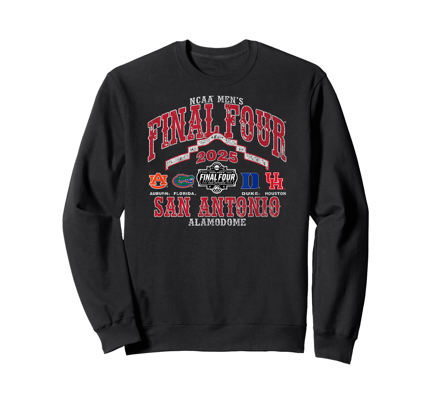 NCAA Final Four 2025 Basketball 4-Team Vintage San Antonio T-Shirt