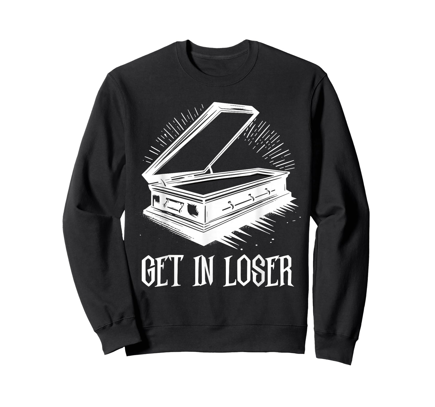 Get In Loser Coffin Death Pastel Goth Gothic Halloween T-Shirt