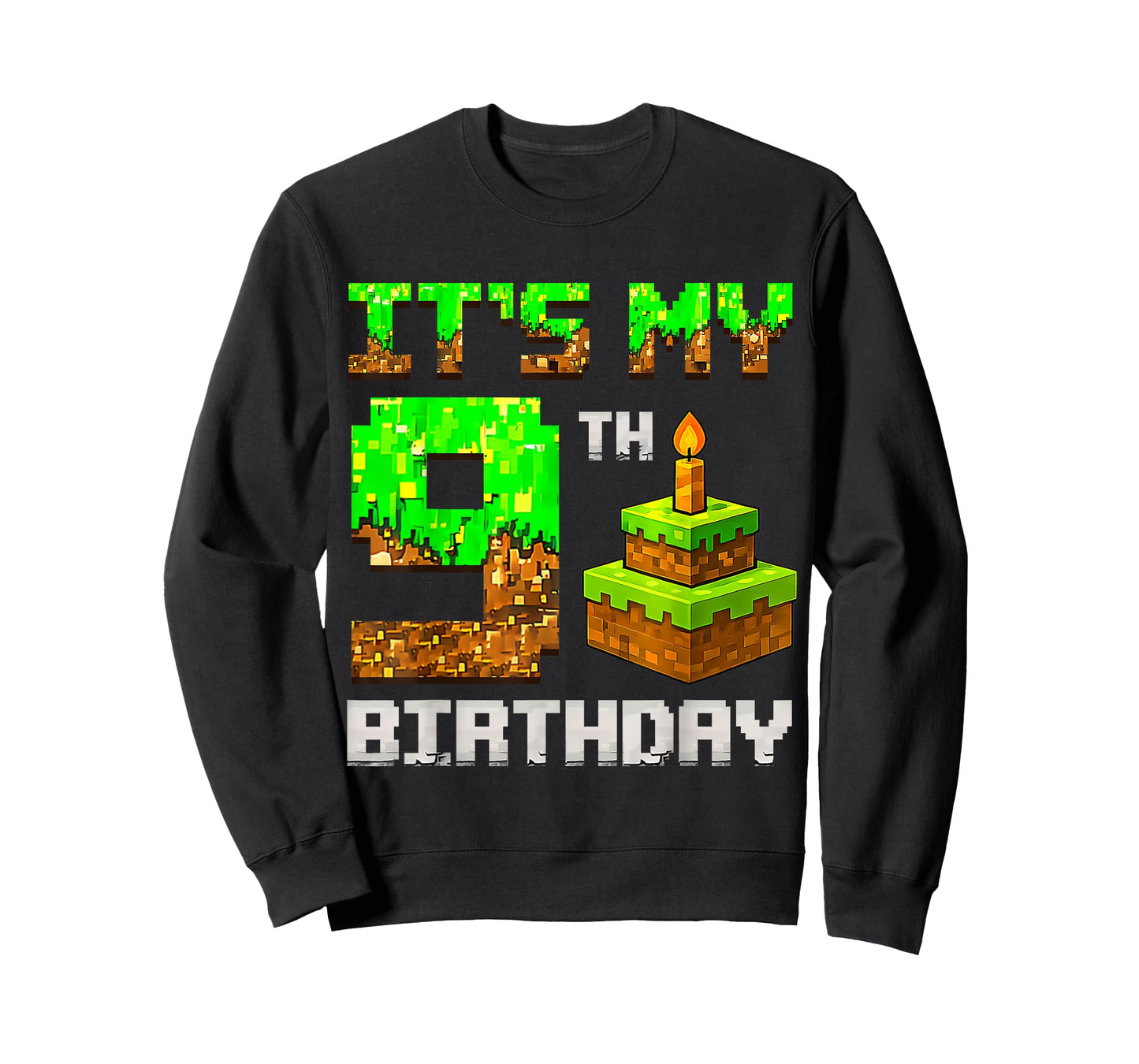 It's My 9th Birthday Game Pixel 9 Year Old Birthday Boy T-Shirt