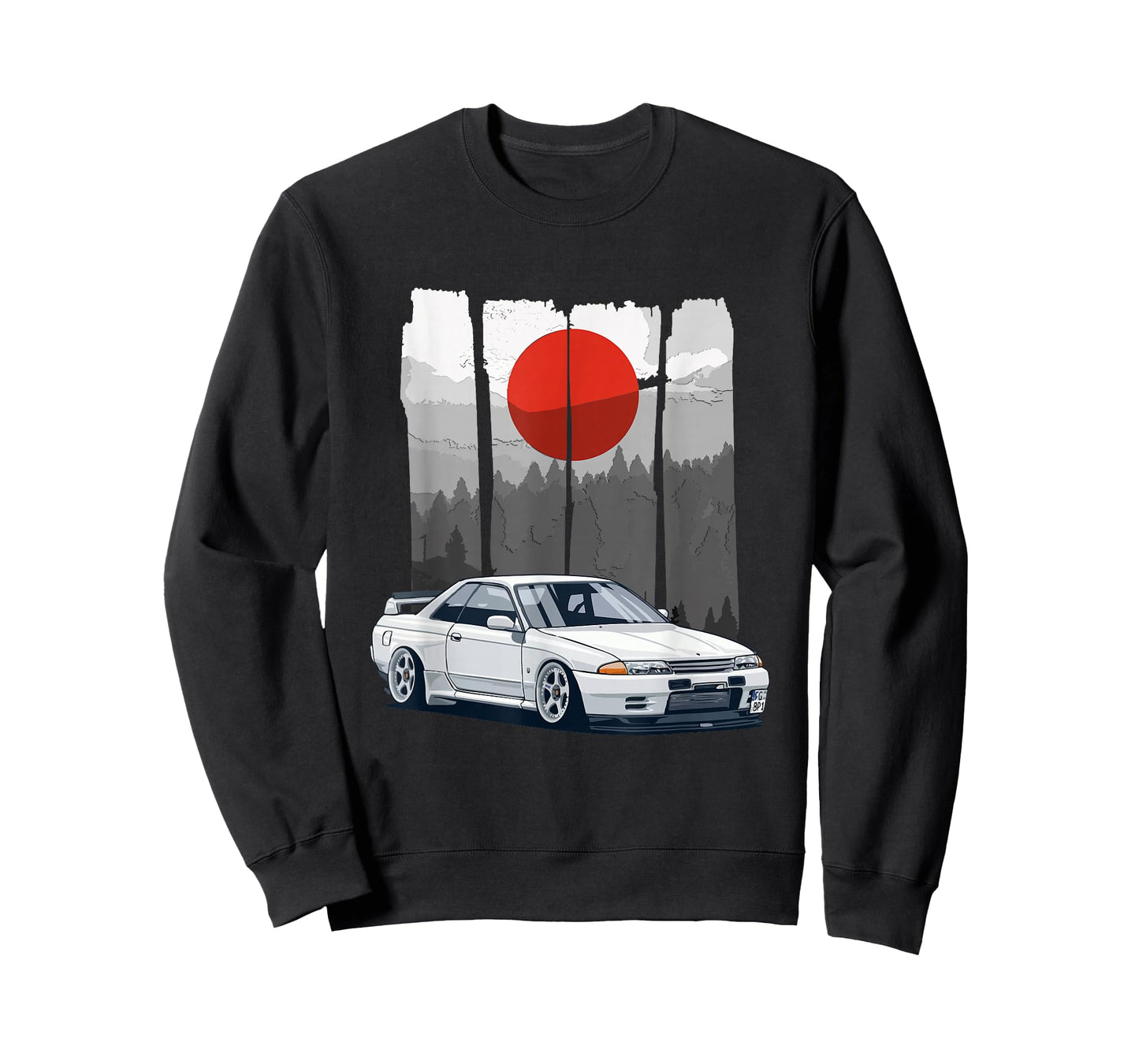 JDM Skyline R32 Car Tuning Japan Rising Sun Drift T-Shirt