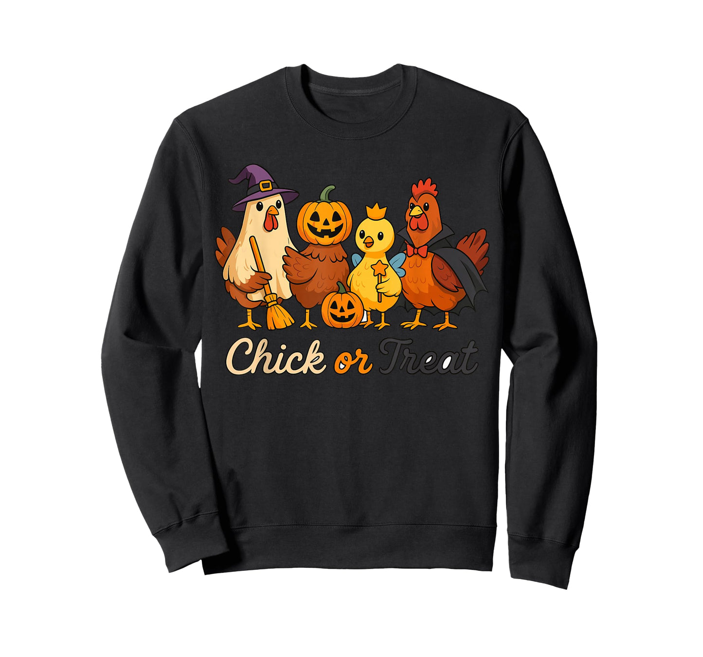 Funny Chicken Costume Adult, Halloween Chick or Treat T-Shirt