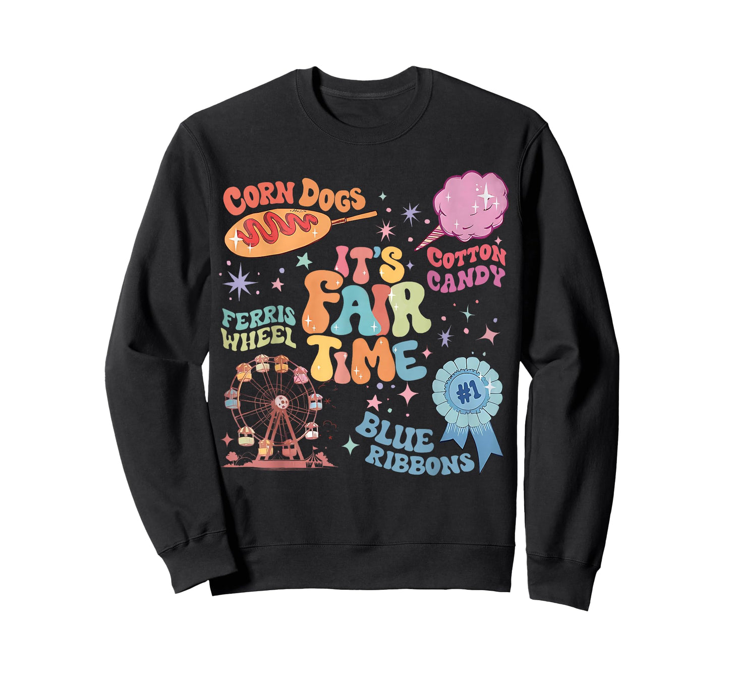 It's Fair Time State Fair Corn Dogs Ferris Wheel County Fair T-Shirt