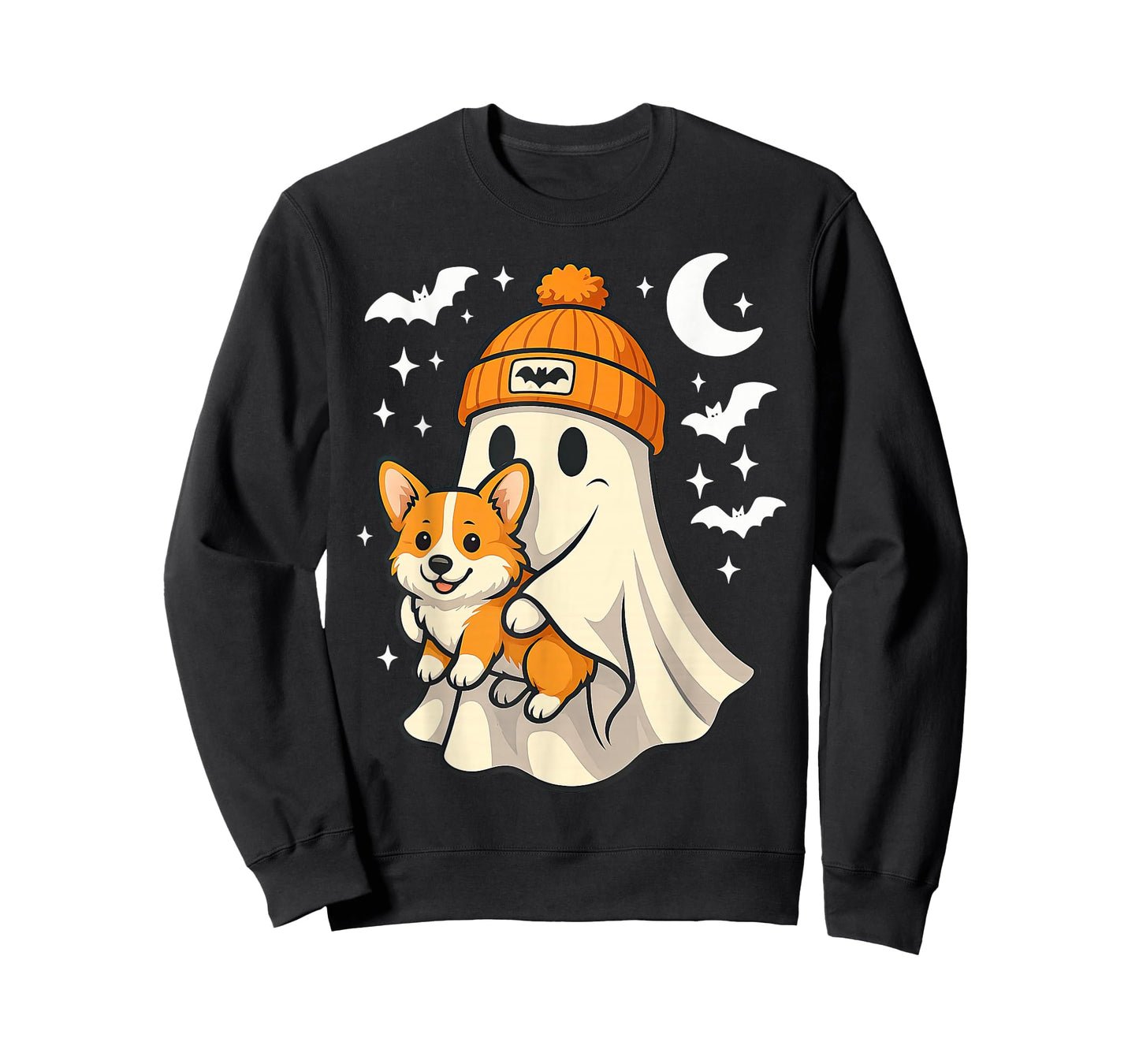 Ghost Pembroke Welsh Corgi Dog Lover Halloween Men Women T-Shirt