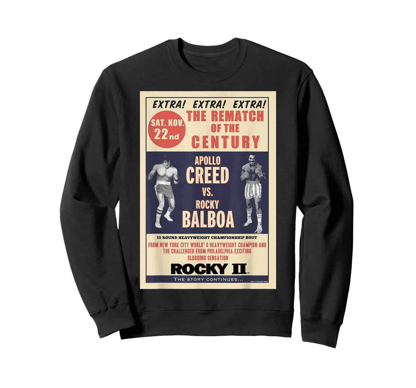 Rocky Creed Vs Balboa Rematch of The Century Poster T-Shirt