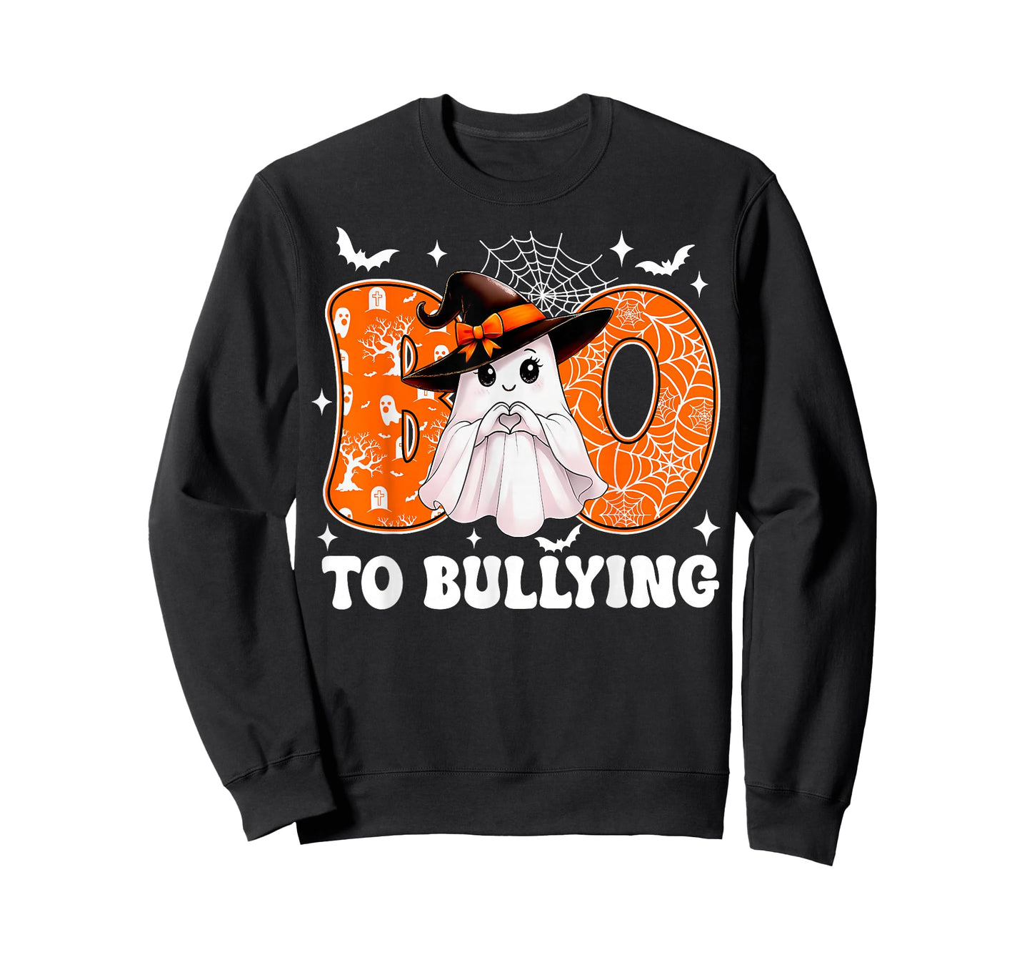 Boo to Bullying Cute Ghost Halloween Unity Day Anti Bullying T-Shirt