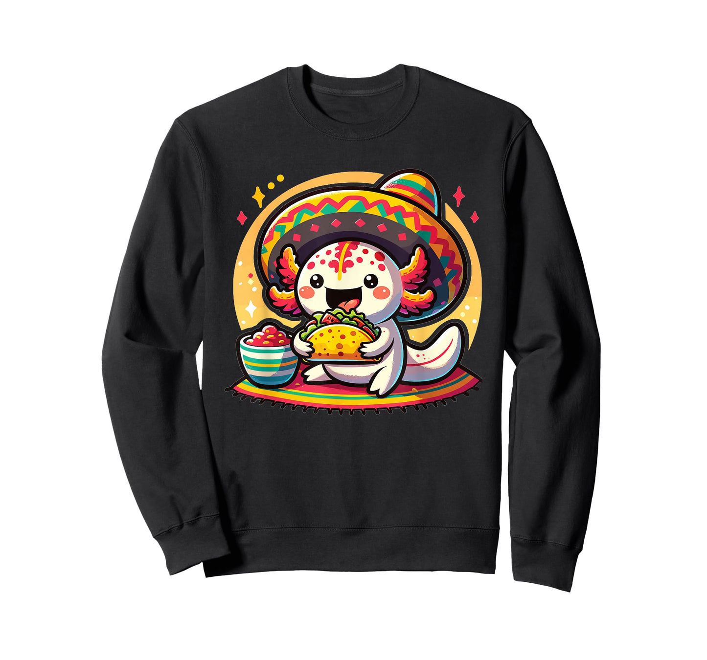 Tacolotl Funny Mexican Axolotl Eats Taco T-Shirt