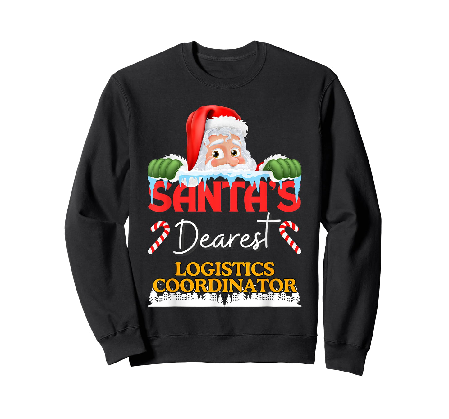 Logistics Coordinator Christmas Job Profession Santa Claus T-Shirt