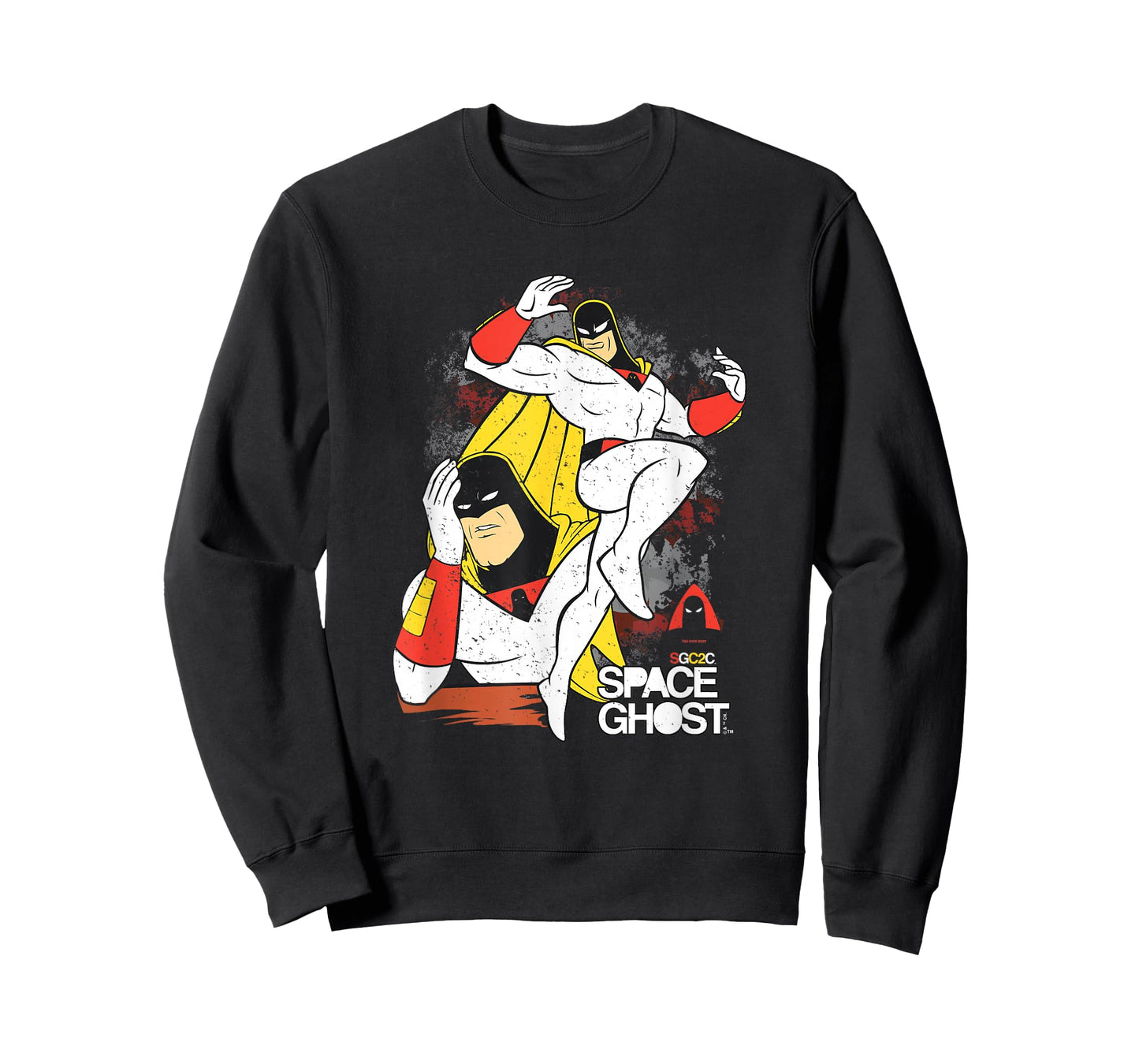 Space Ghost Coast to Coast Vintage Faded Superhero Pose T-Shirt