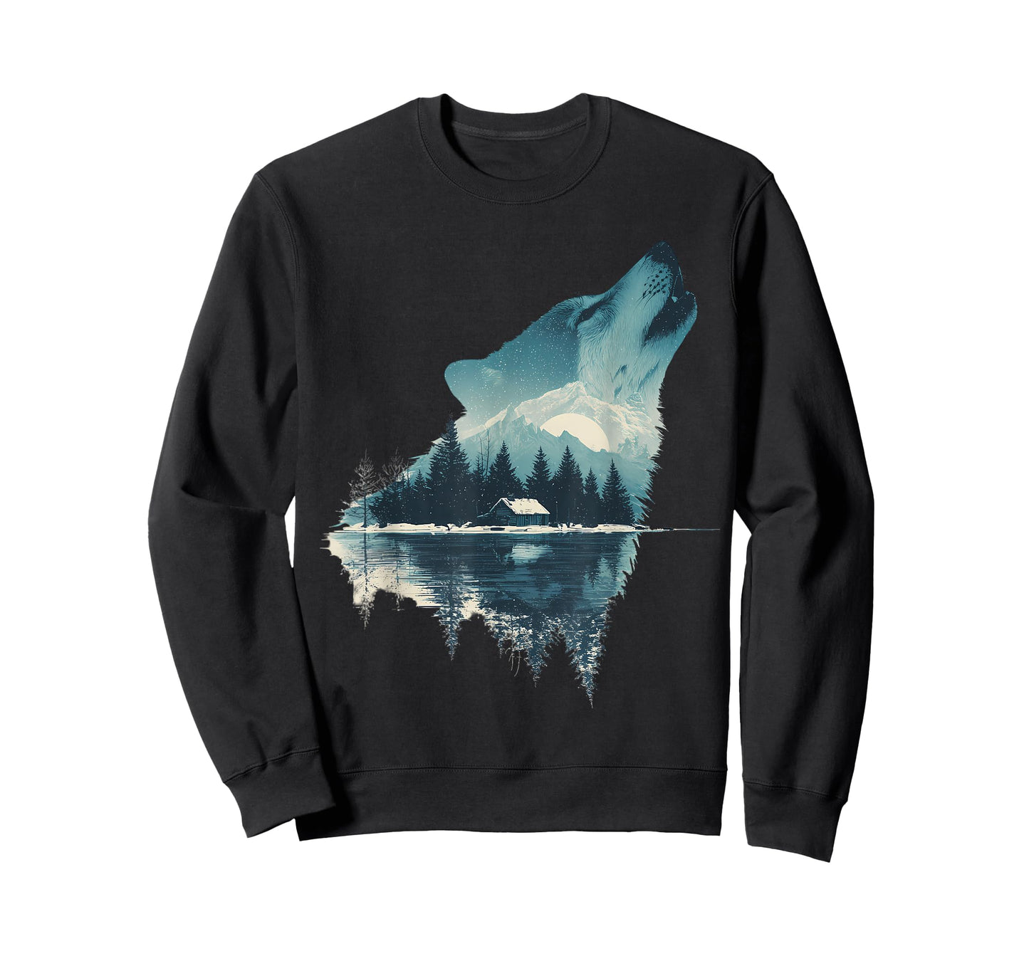 Wolf Animal Face Art Graphic Wildlife Colorful Wolf Lover T-Shirt