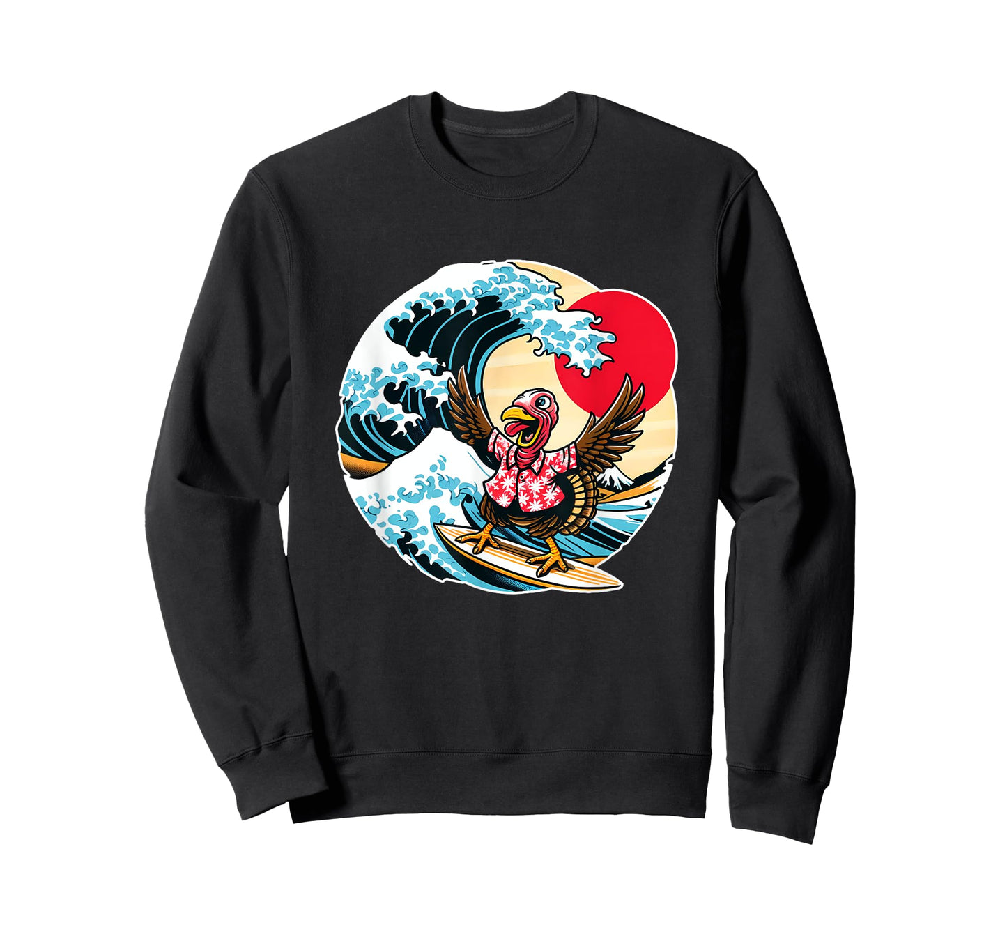 Great Wave Kanagawa Turkey Surfing T-Shirt
