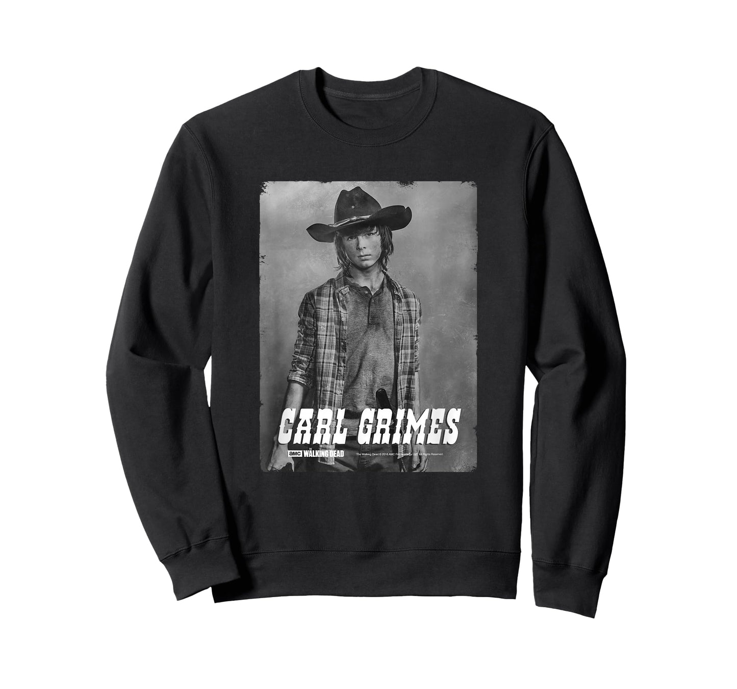 The Walking Dead Carl Silver Portrait T-Shirt