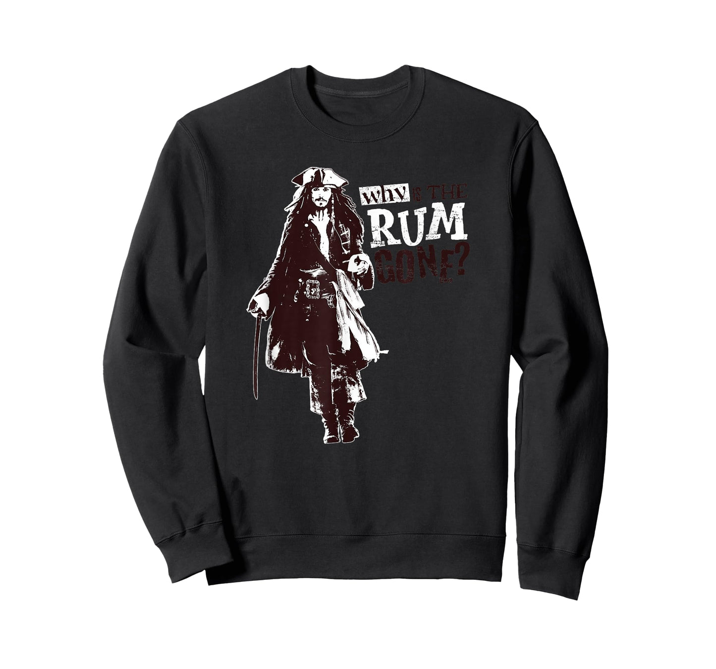Disney Pirates of The Caribbean Jack Why is The Rum Gone? T-Shirt Small