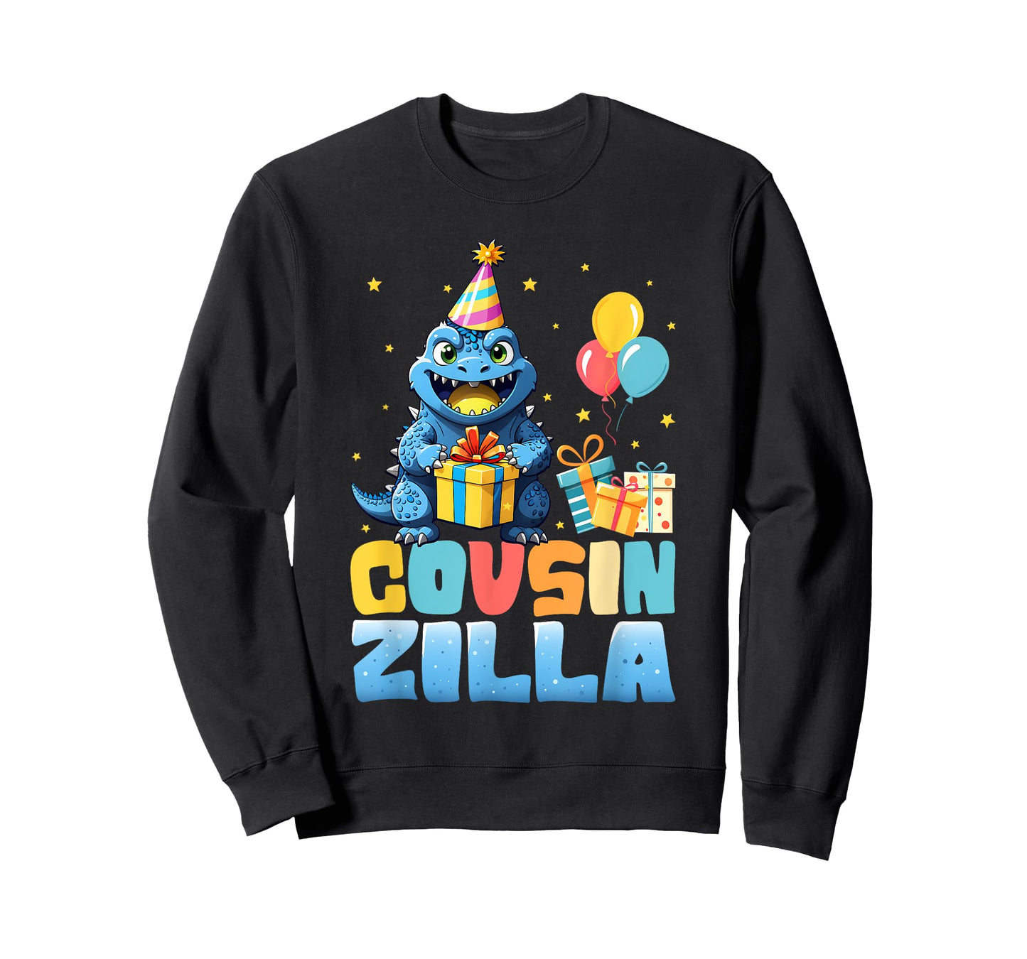 Cousinzilla Monster Kaiju Family Matching Birthday Kids T-Shirt
