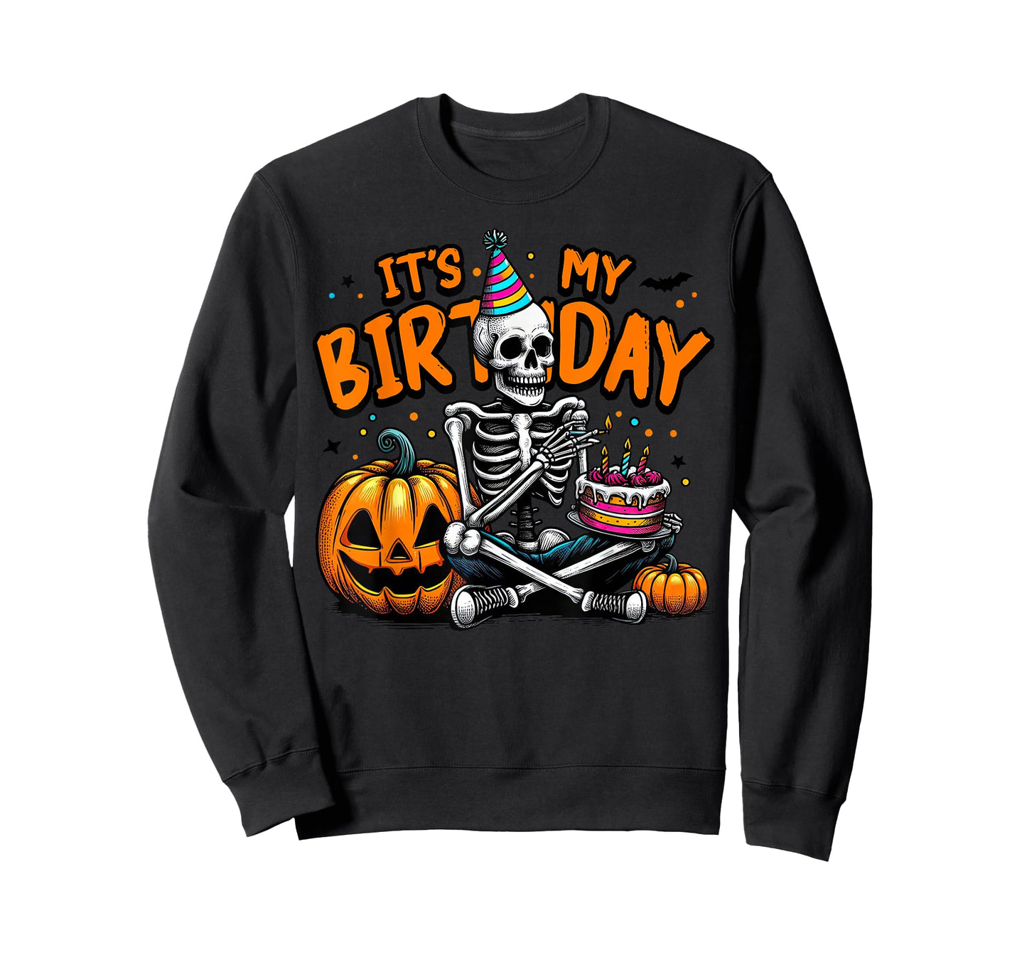 It's My Birthday Skeleton Happy Halloween Birthday Party T-Shirt