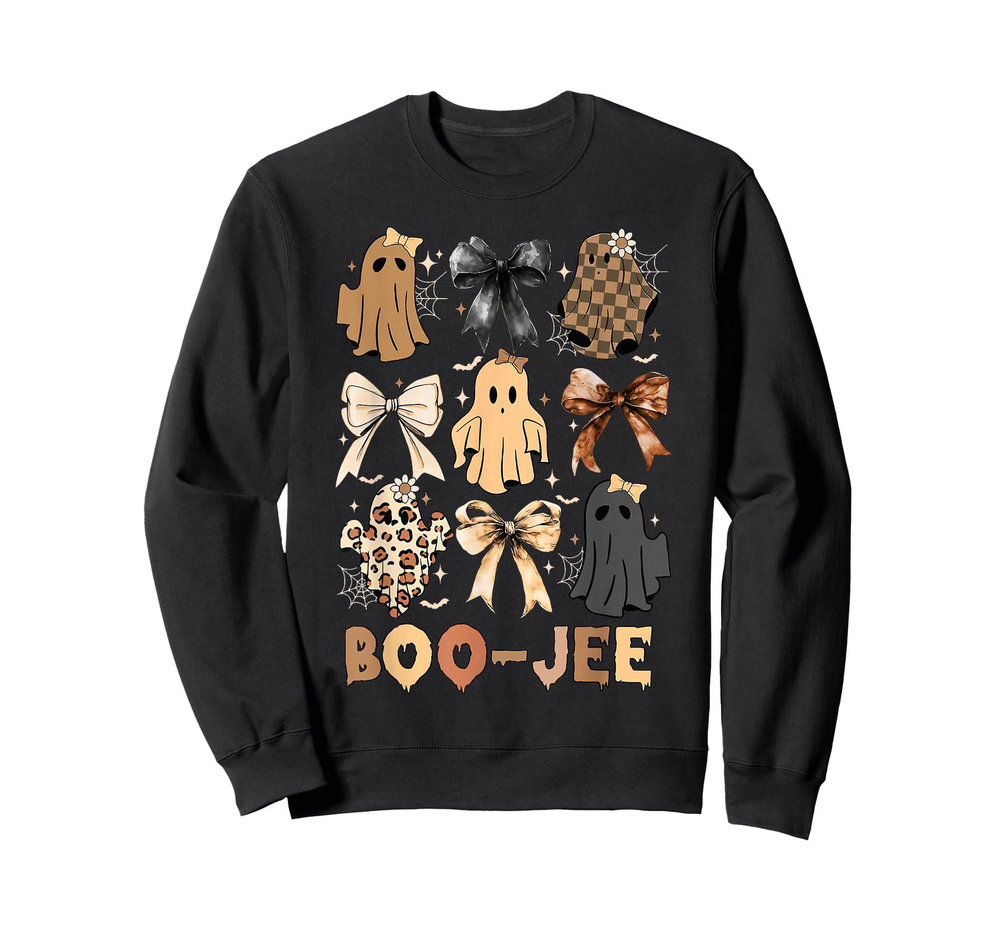 Funny Ghost Boo-Jee Coquette Bow Spooky Season Halloween T-Shirt