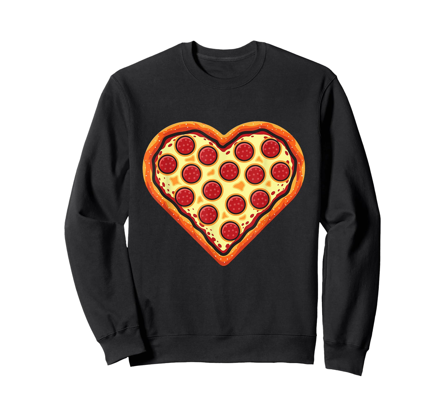 Pizza Heart Cute Valentines Day Funny Heart Shaped Pizza T-Shirt