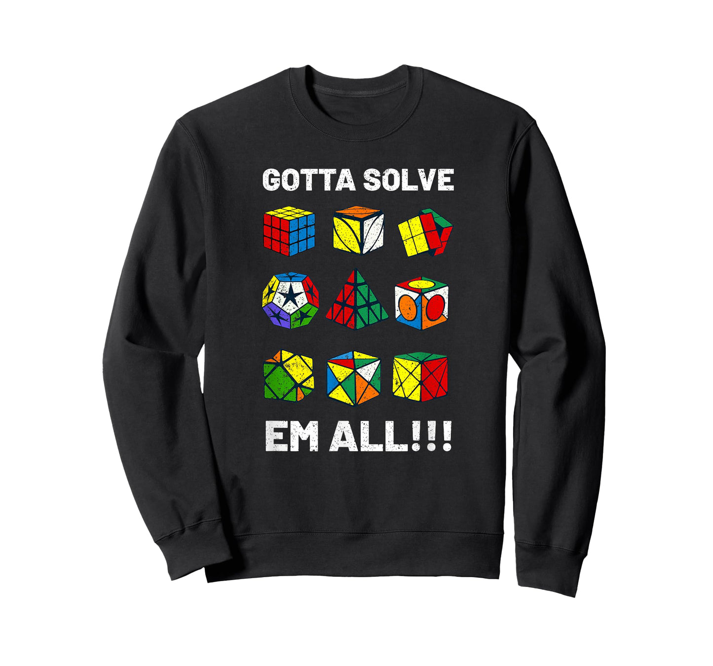 Competitive Puzzle Cube Gotta Solve Em All Speed Cubing T-Shirt