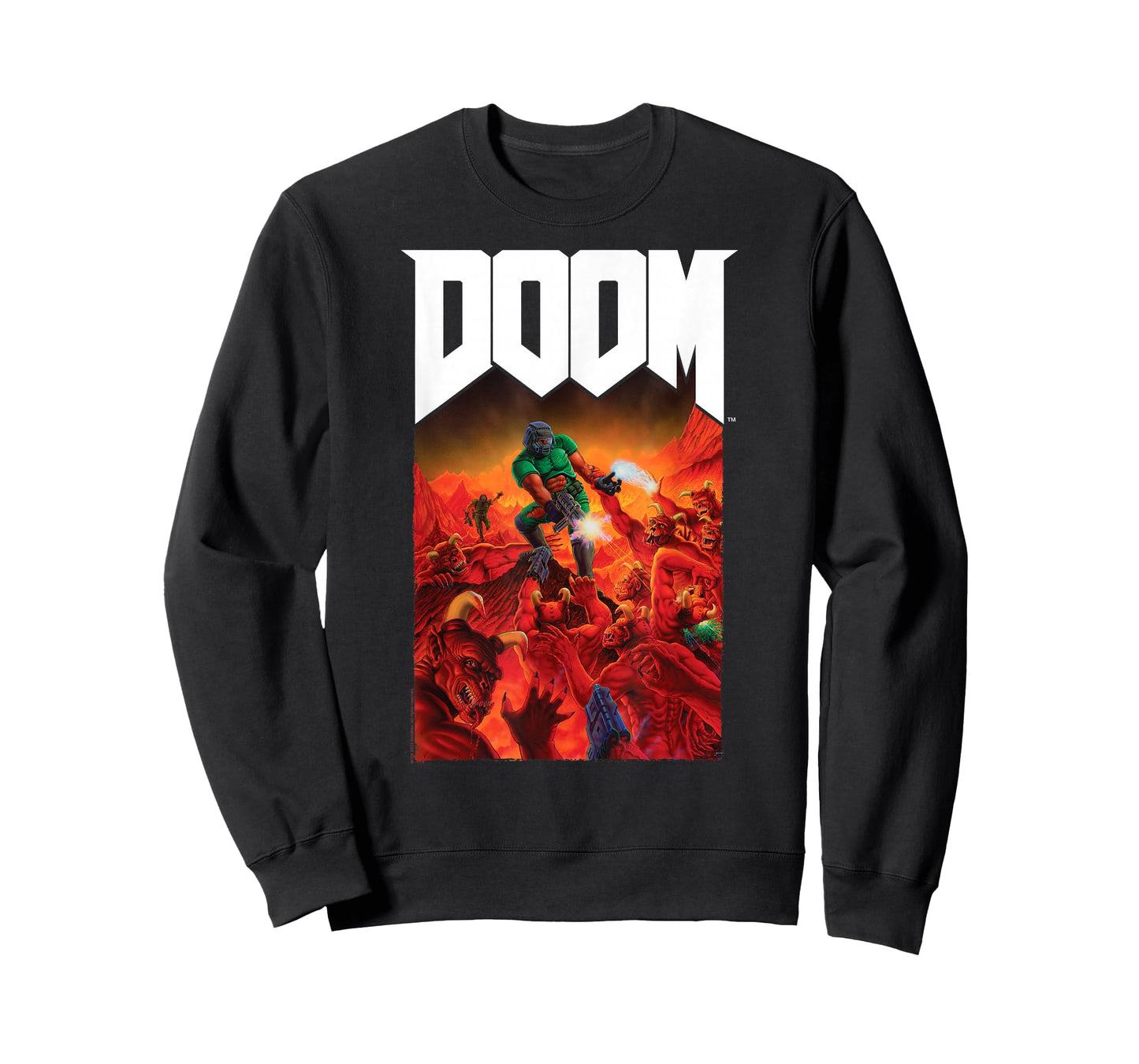 DOOM Full Color Cover Art Retro Video Game T-Shirt