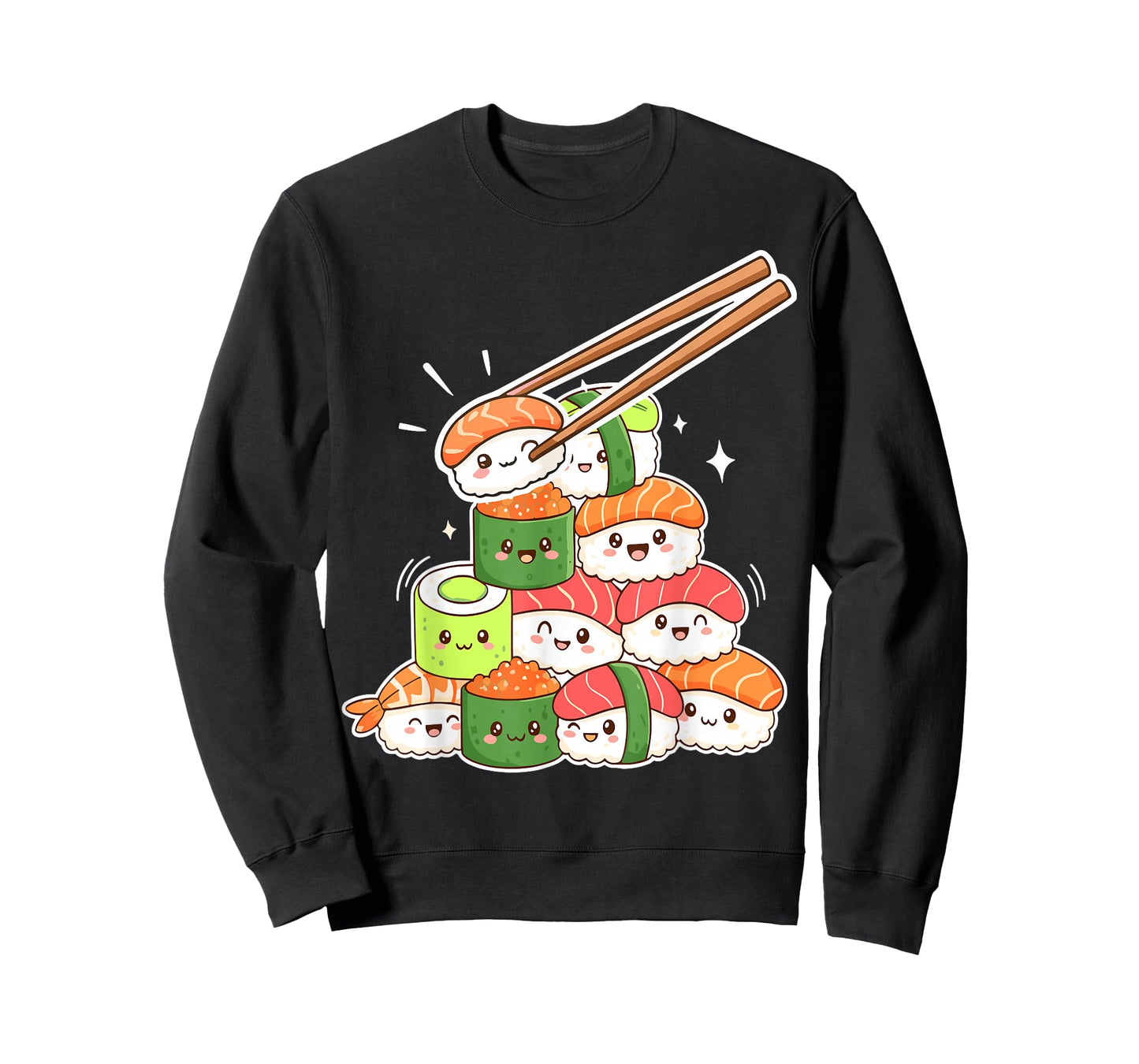 Kawaii Sushi Anime Cute Japanese Food T-Shirt