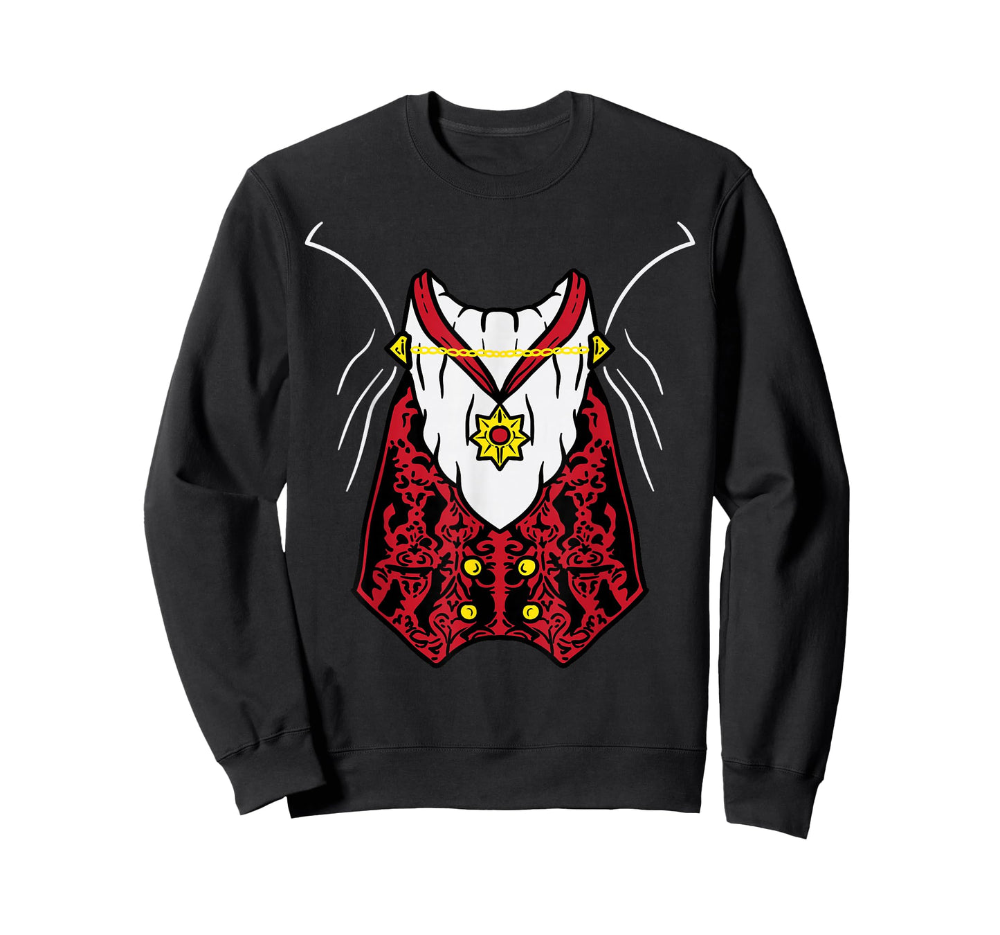 Dracula Vampire Uniform DIY Easy Lazy Halloween Costume T-Shirt