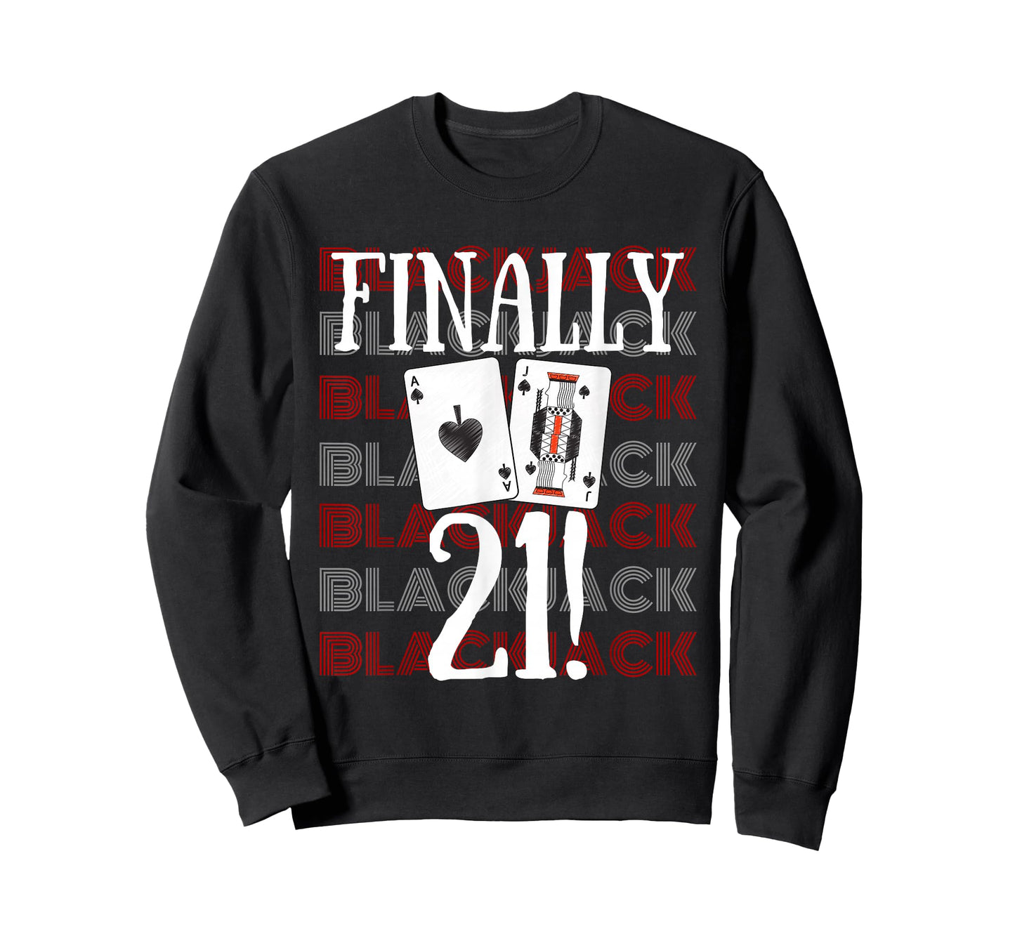 21st Birthday Las Vegas Casino Gambling Blackjack T-Shirt