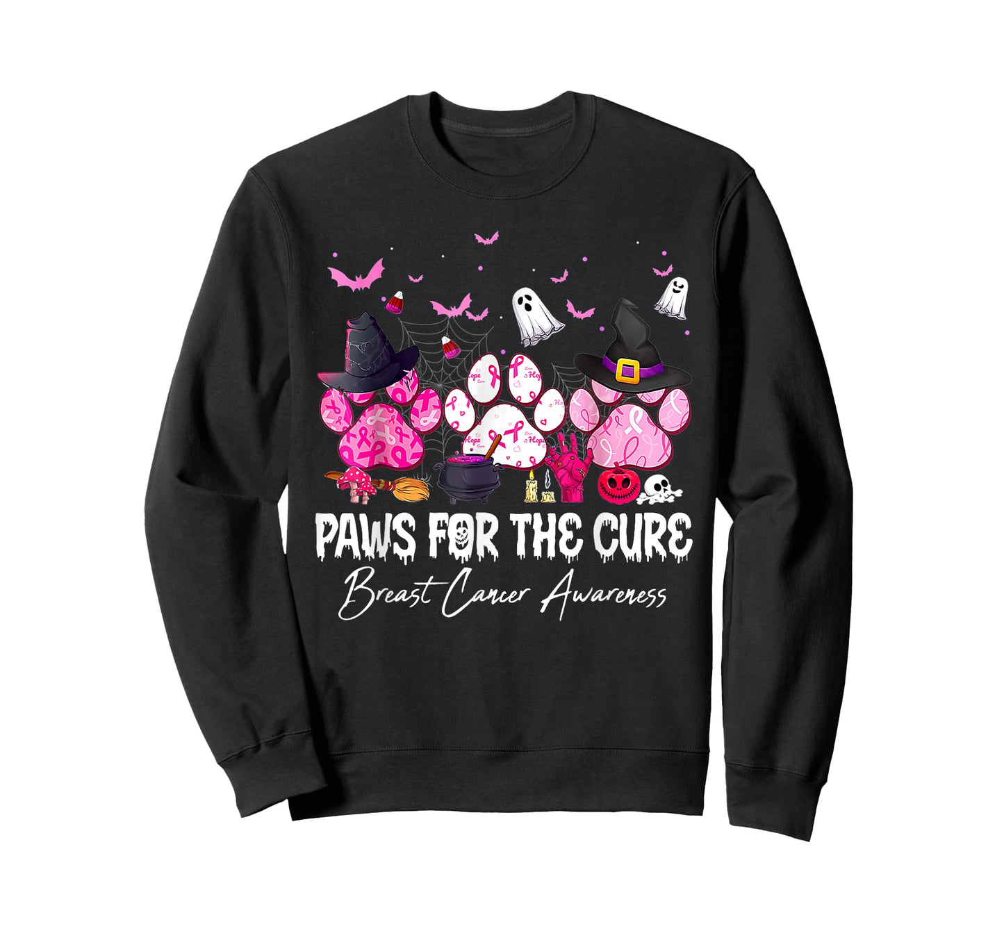Pink Paws For The Cure Breast Cancer Awareness Dog Cat Lover T-Shirt for Men Women