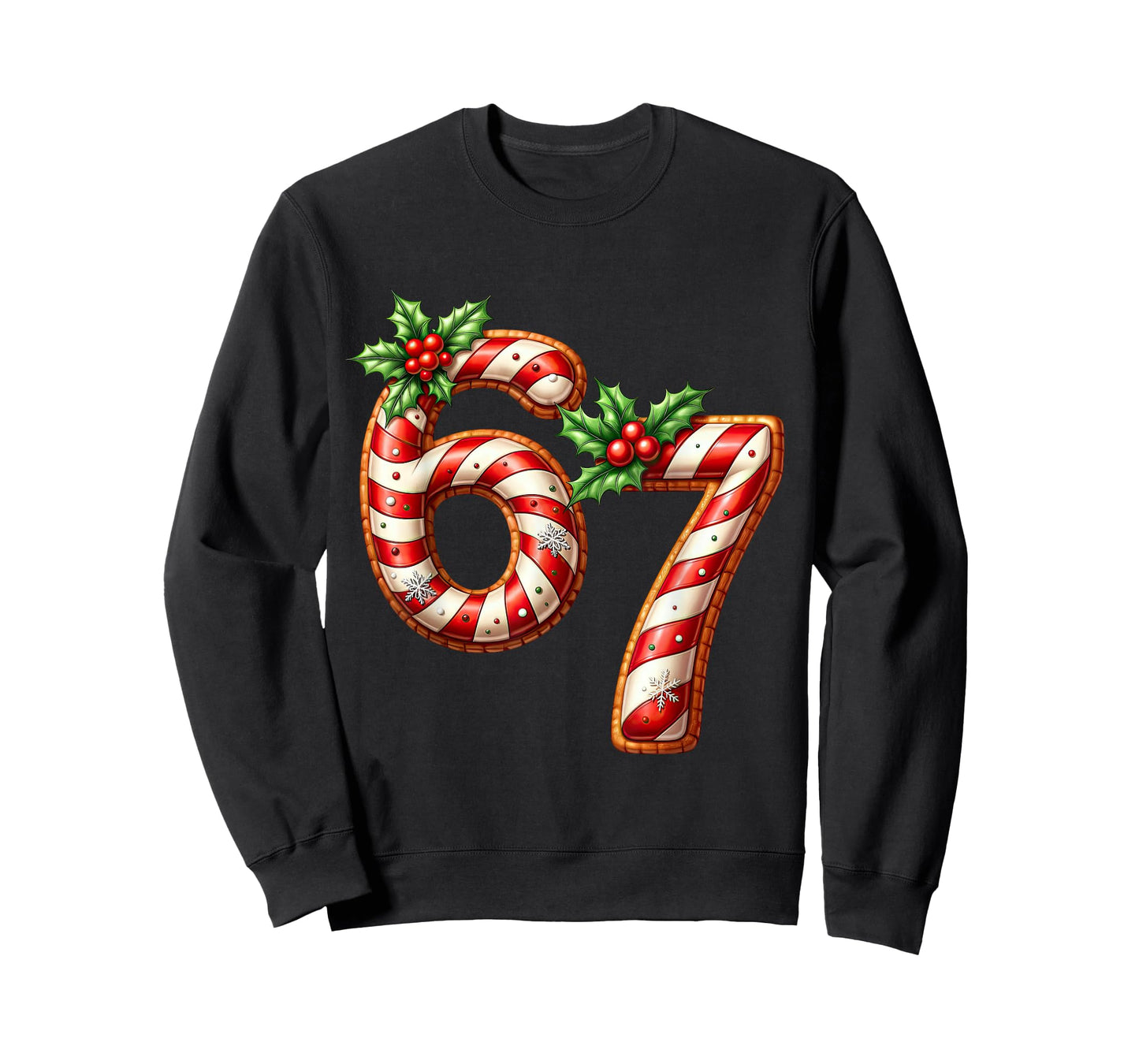 Fun Christmas Six Seven 6 7 Meme Santa Boys Girls Men Women T-Shirt