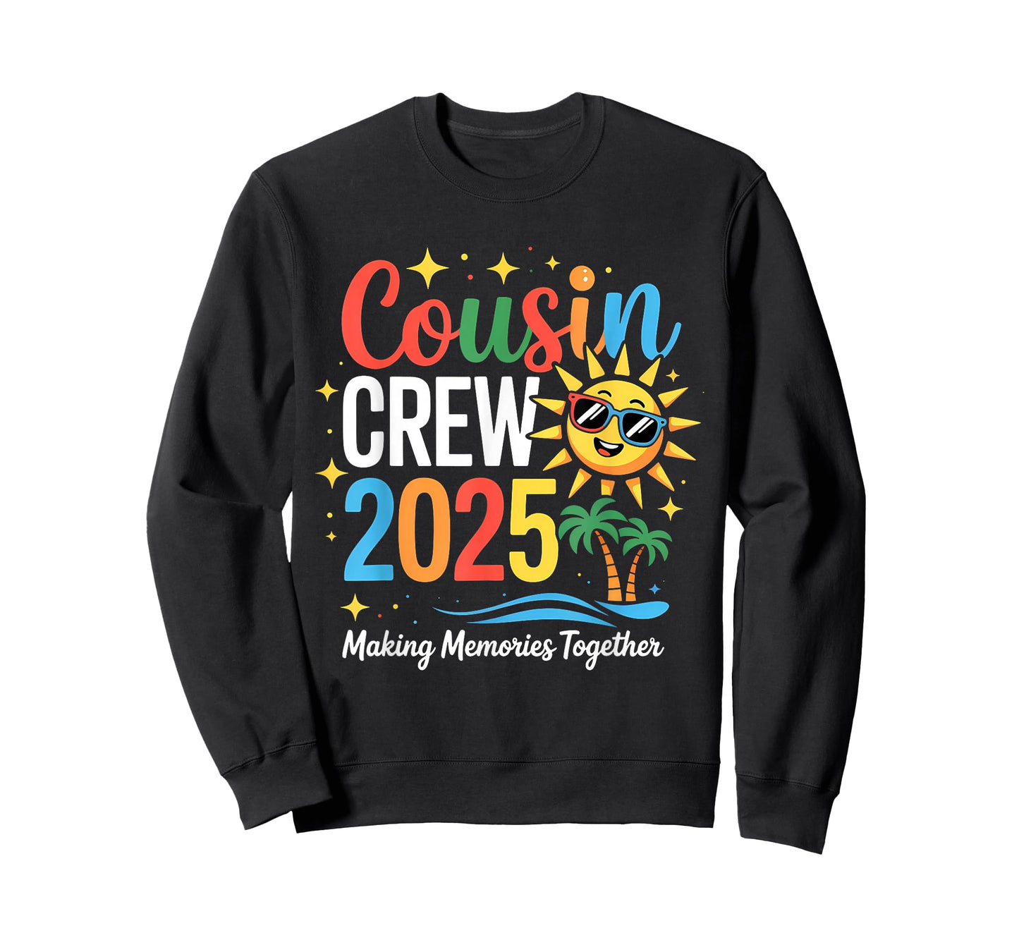 Cousin Crew 2025 Summer Vacation Beach Family Trip Matching T-Shirt