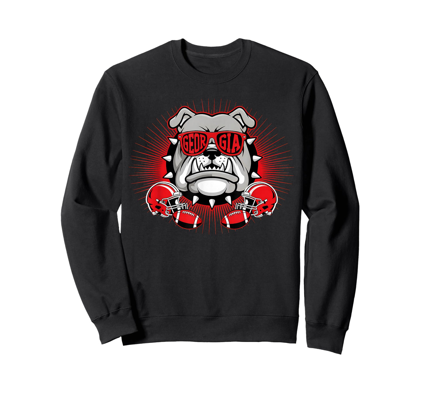 Retro GA Georgia Dog Sport Lovers Tee for Men Women Kids T-Shirt