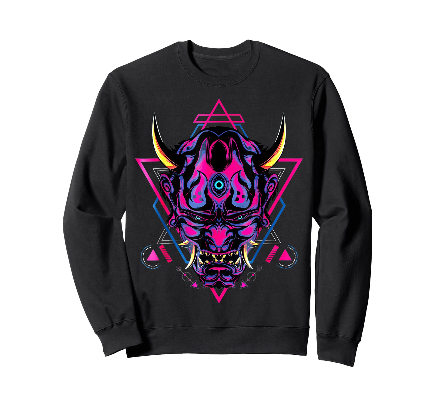 Samurai Demon Oni Akuma Mask Bushido Spirit Japanese T-Shirt