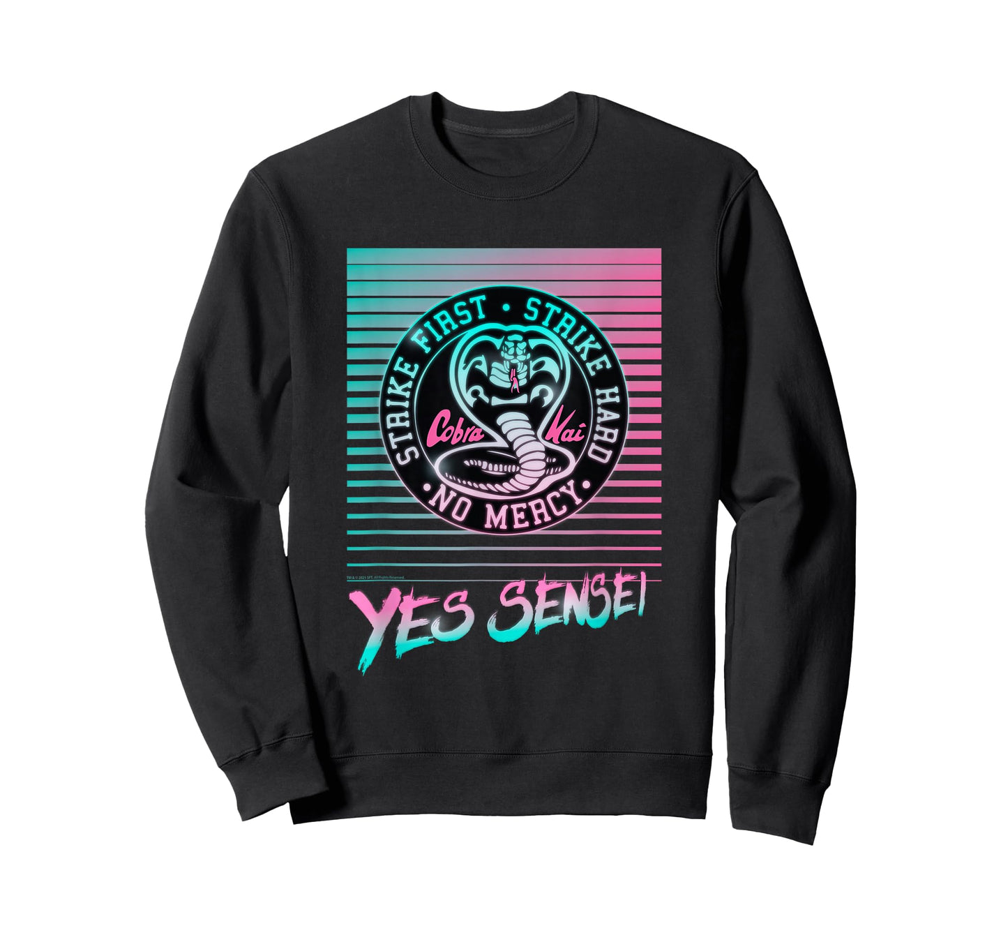 Cobra Kai Yes Sensei Retro Neon T-Shirt