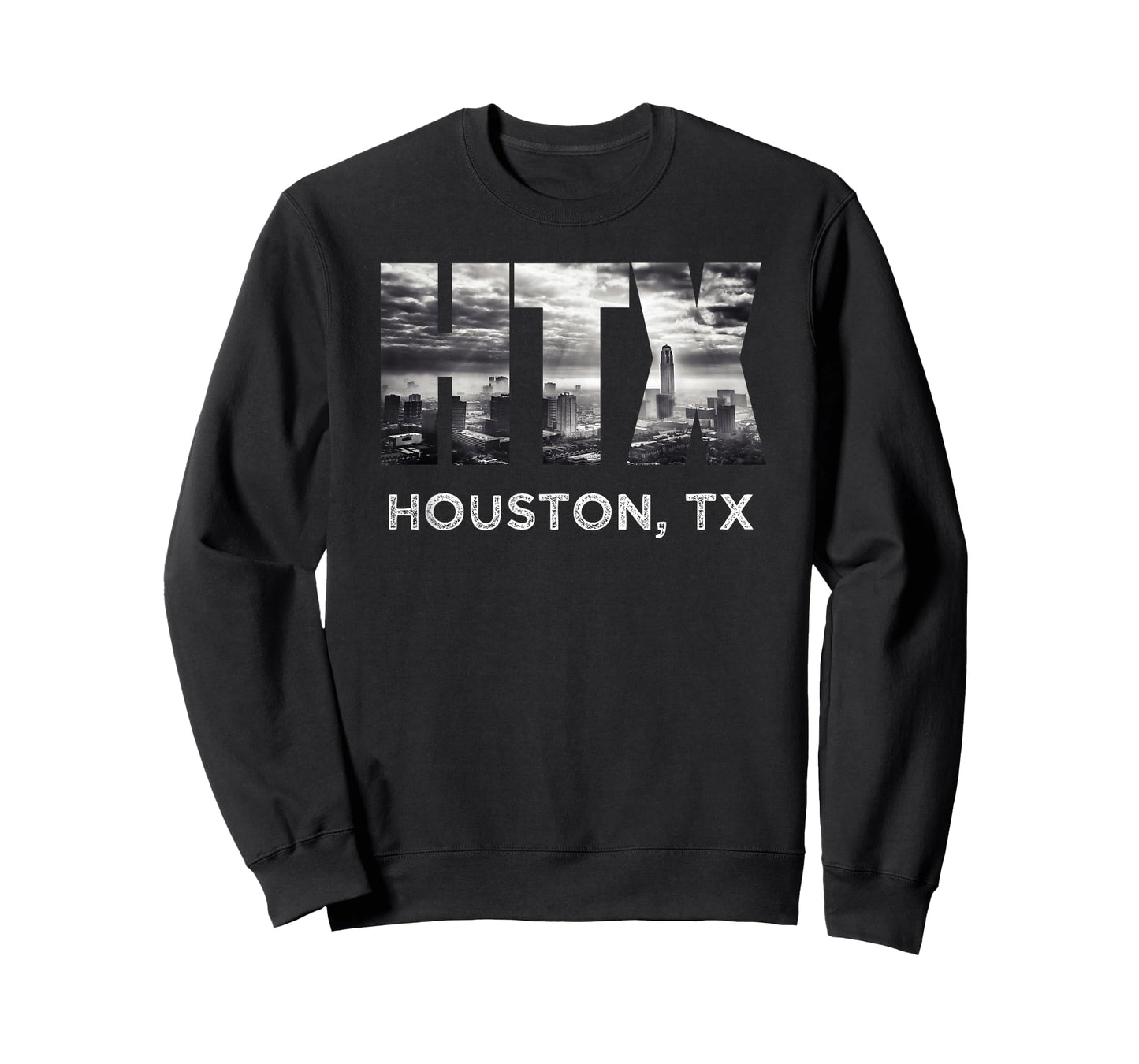HTX City of Houston Skyline Art Downtown Texas Souvenir Gift T-Shirt