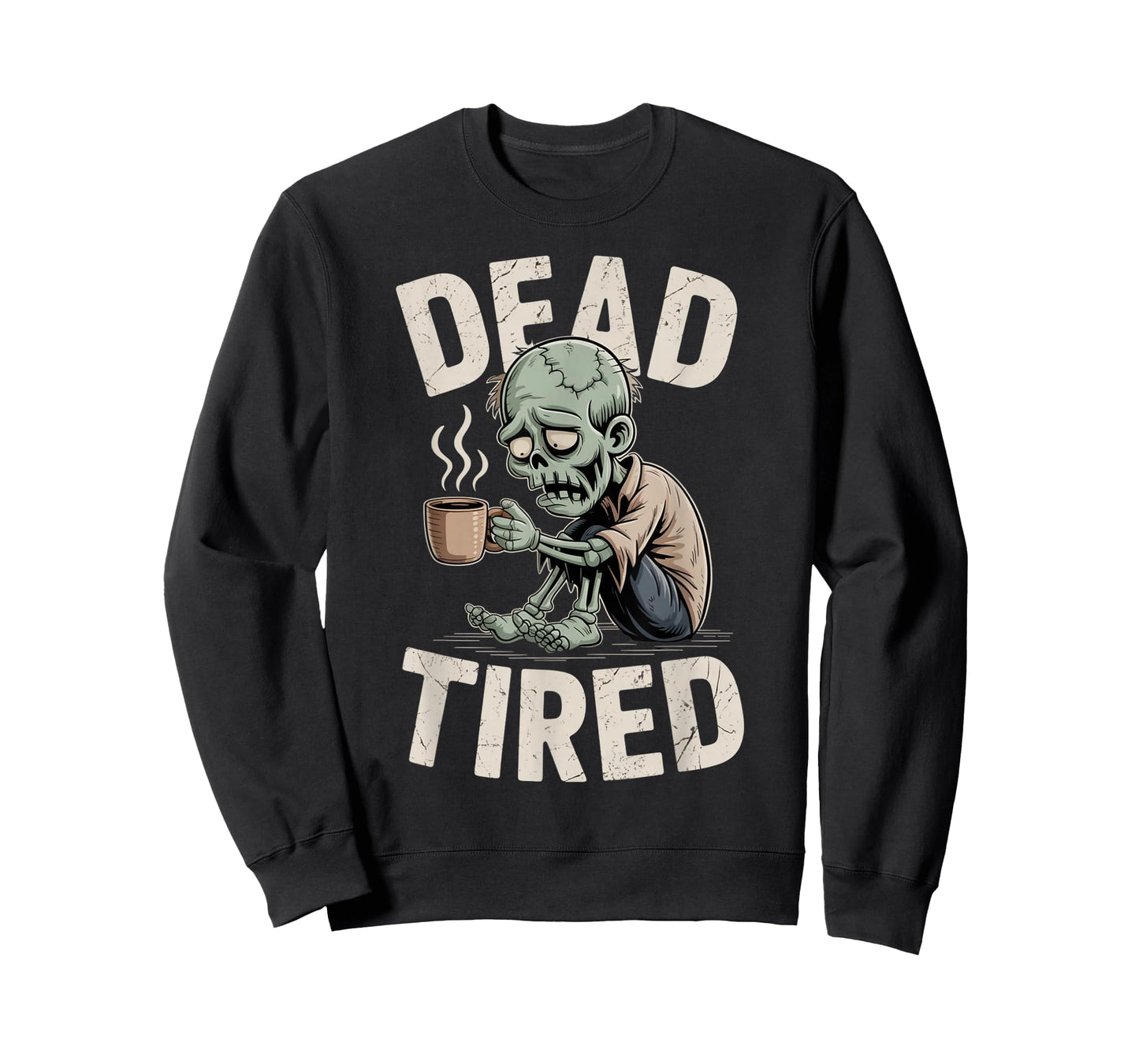 Dead Tired Zombie Coffee Addict Morning Mood T-Shirt
