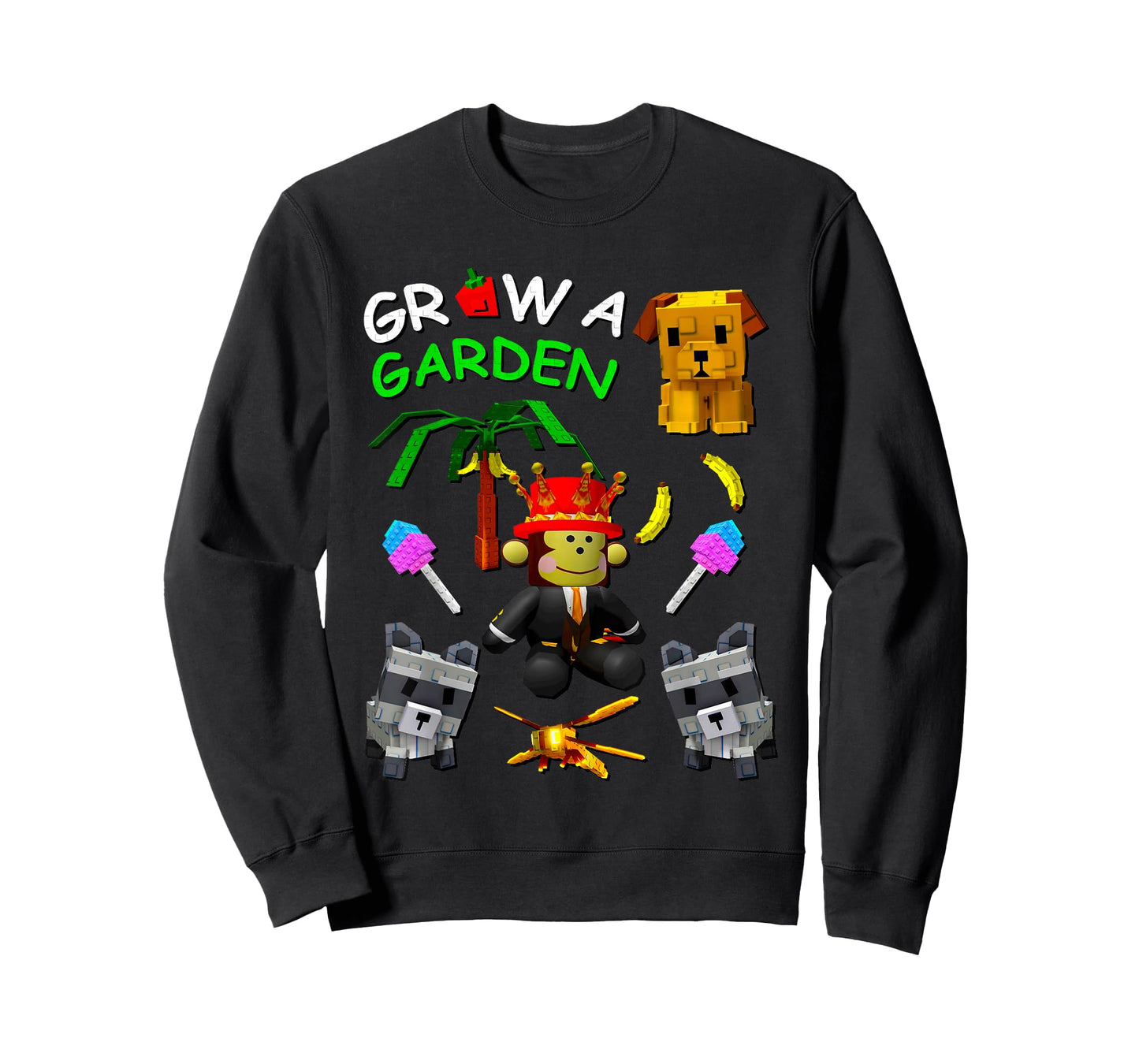 Grow A Garden Gamer Candy Blossom Fruit Palm Monkey Pet T-Shirt