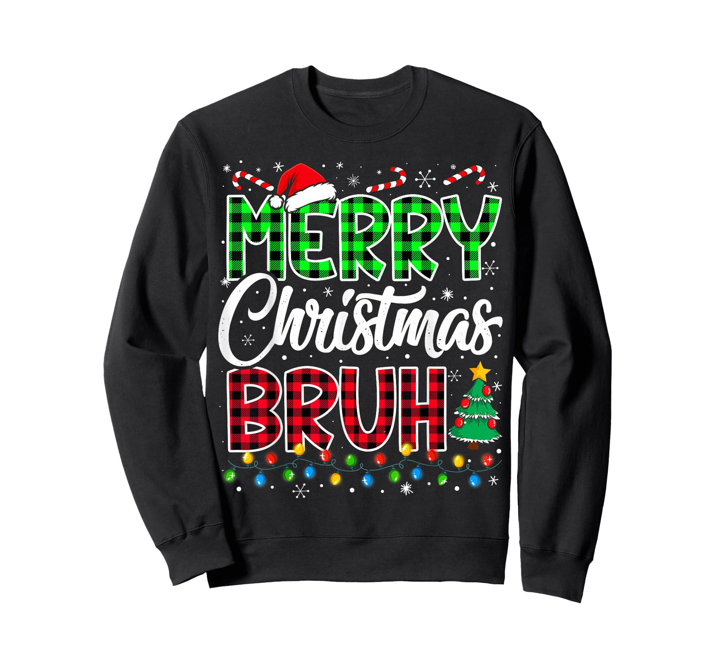 Bruh Christmas Kids Teens Boys Funny Christmas Humor Meme T-Shirt